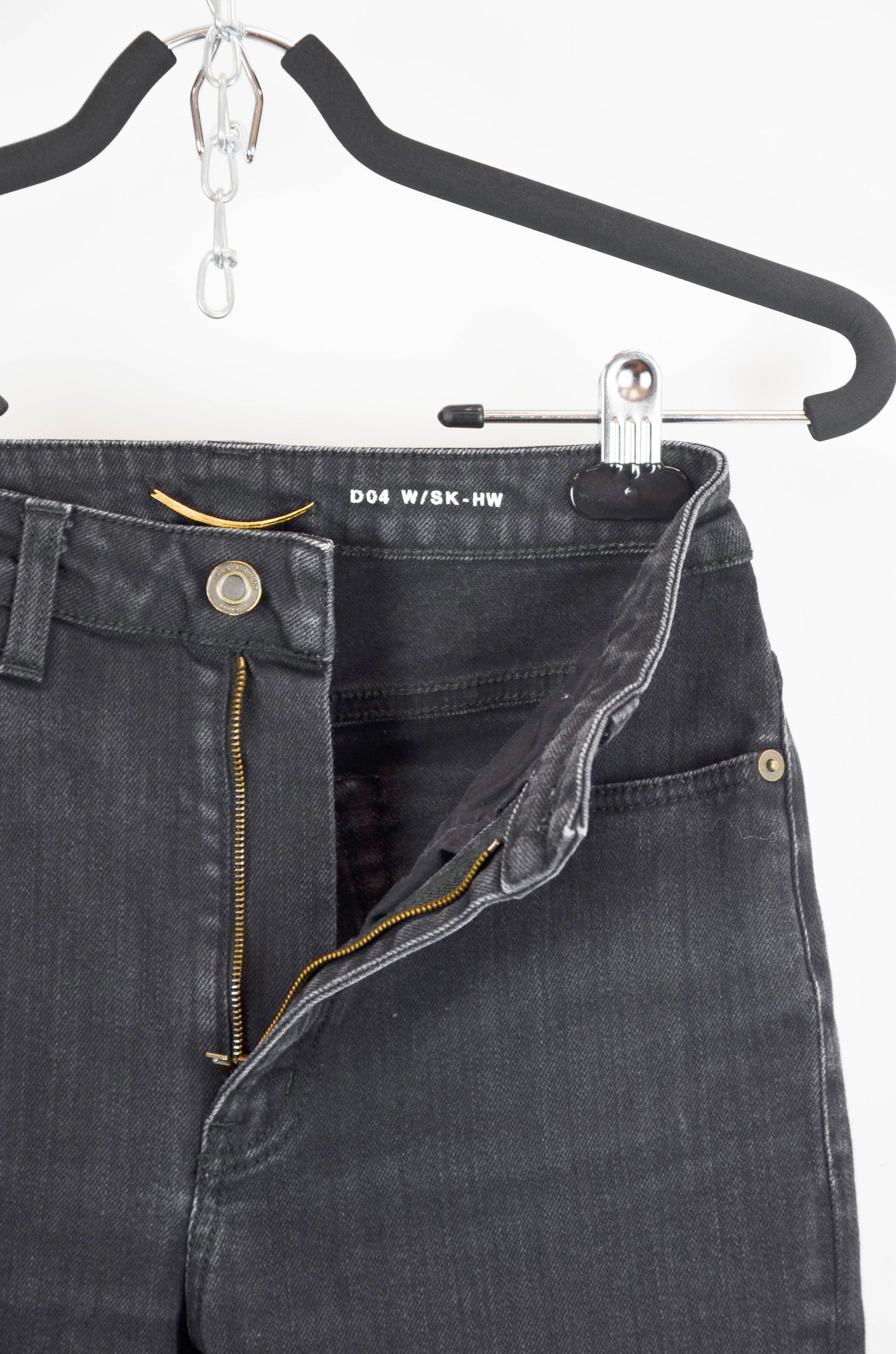 Saint Laurent Paris D04 Skinny Jeans Black - Size 28