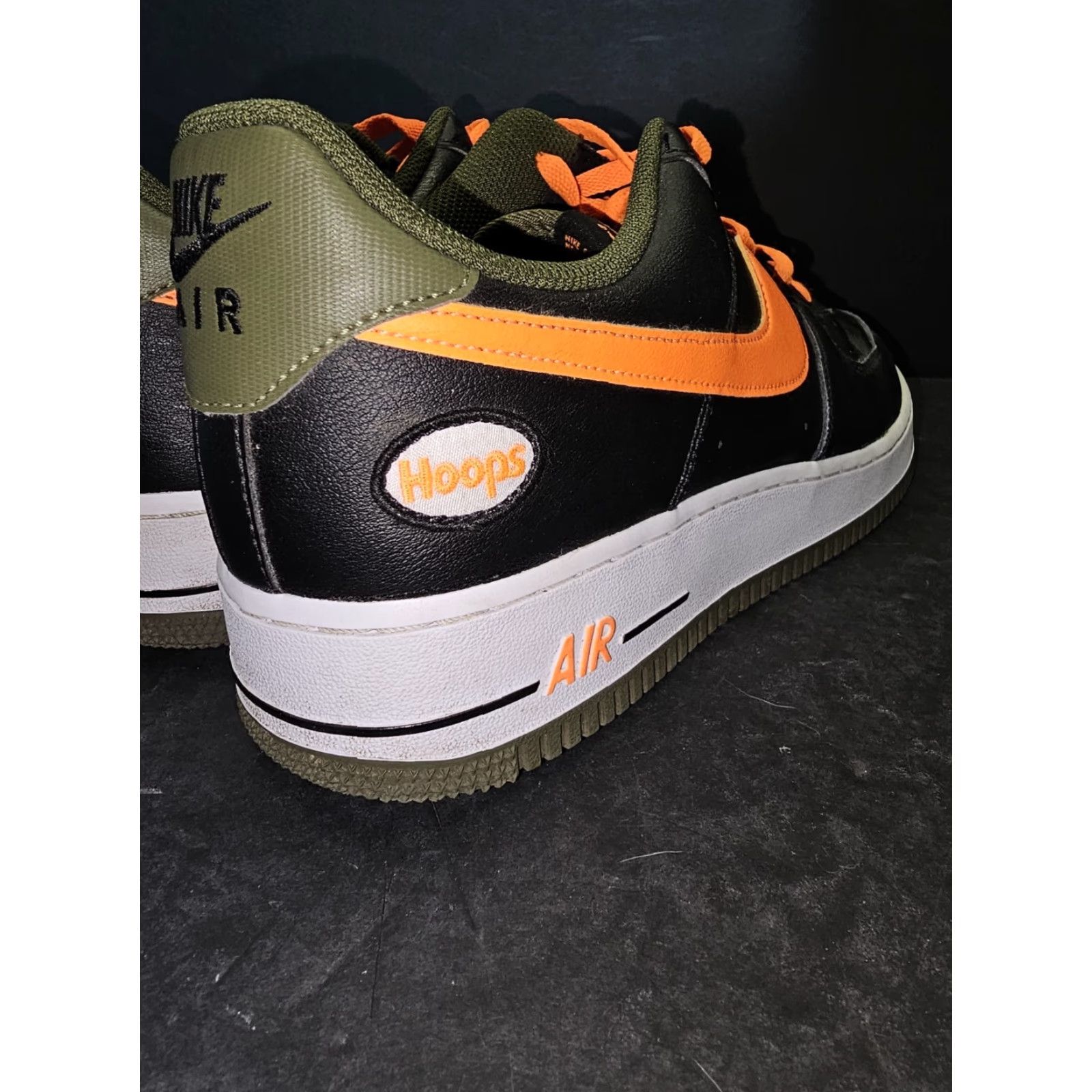 Nike NIKE Air Force 1 '07 Low LV8 DH7440-001 Black & Orange Hoops Men’s Size 12 Sneaker Size ONE SIZE - 7 Thumbnail