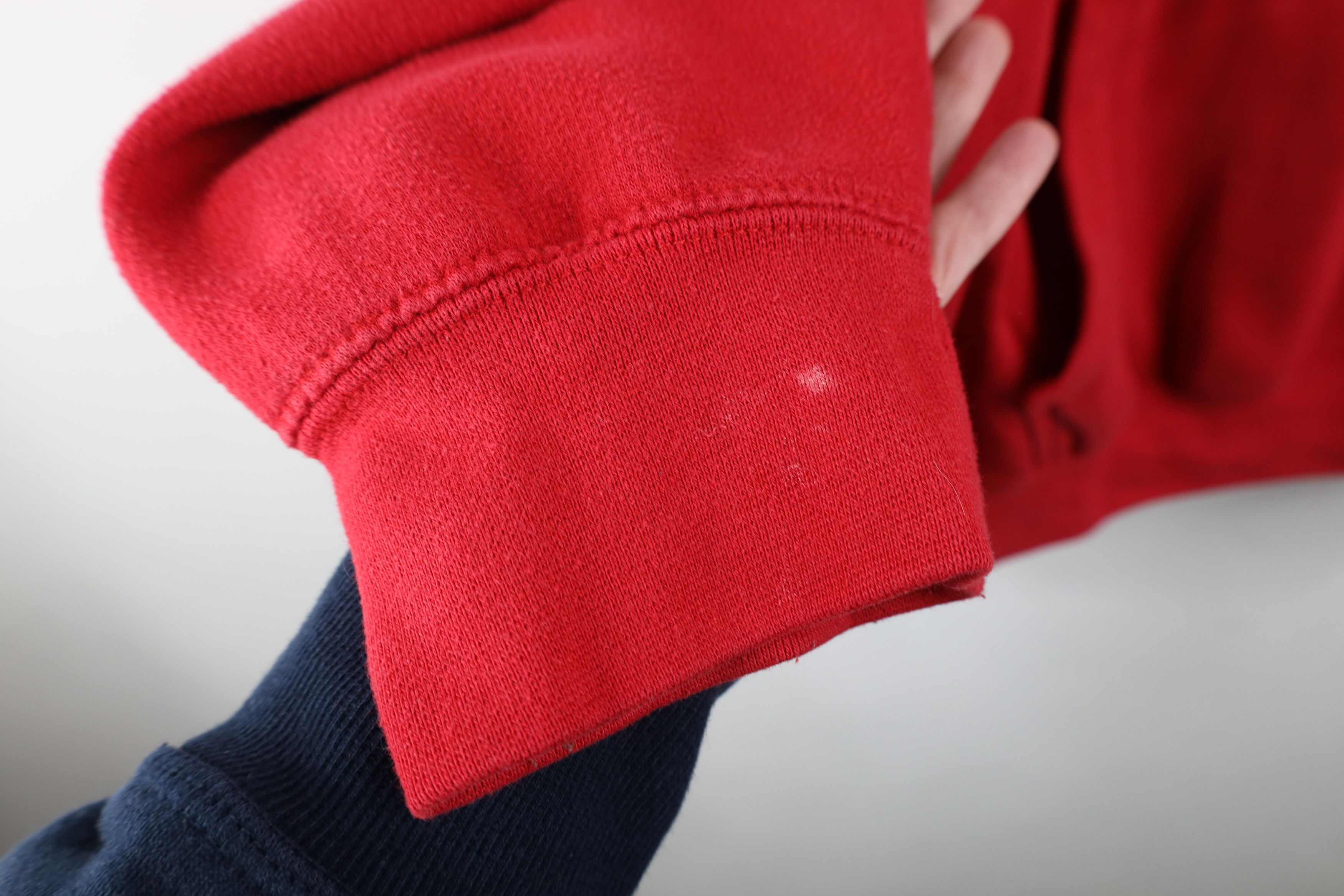 Vintage Vintage 90s Streetwear Hawaii HI Hoodie Sweatshirt Red Size US XL / EU 56 / 4 - 9 Thumbnail