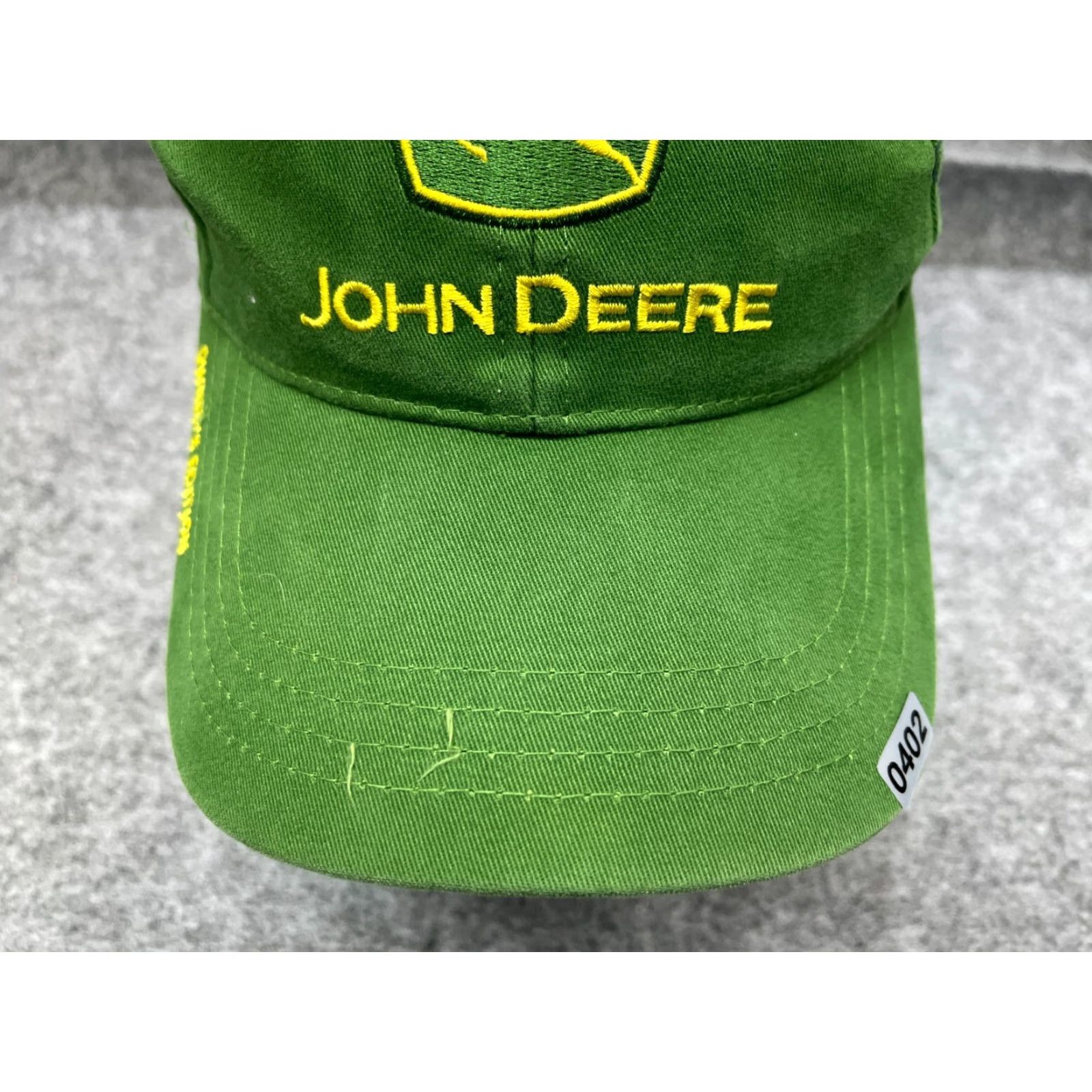 John Deere John Deere Hat Cap Adjustable Green 100% Cotton Adult Mens Baseball Cap Outdoor Agriculture Farm Equipment Twill Cap Size ONE SIZE - 3 Thumbnail
