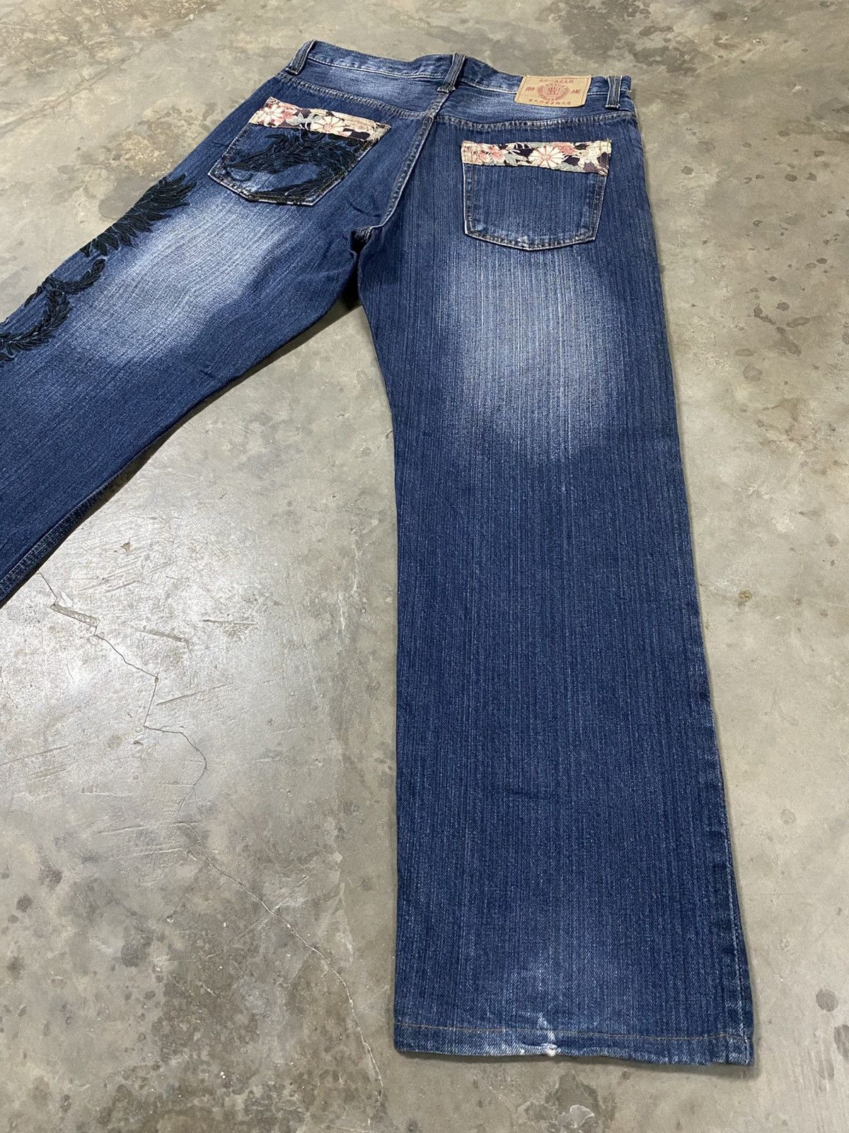 Hysteric Glamour × If Six Was Nine × Japanese Brand Japan Karakuri Embroidered Design Jeans @252 Size US 31 - 8 Thumbnail