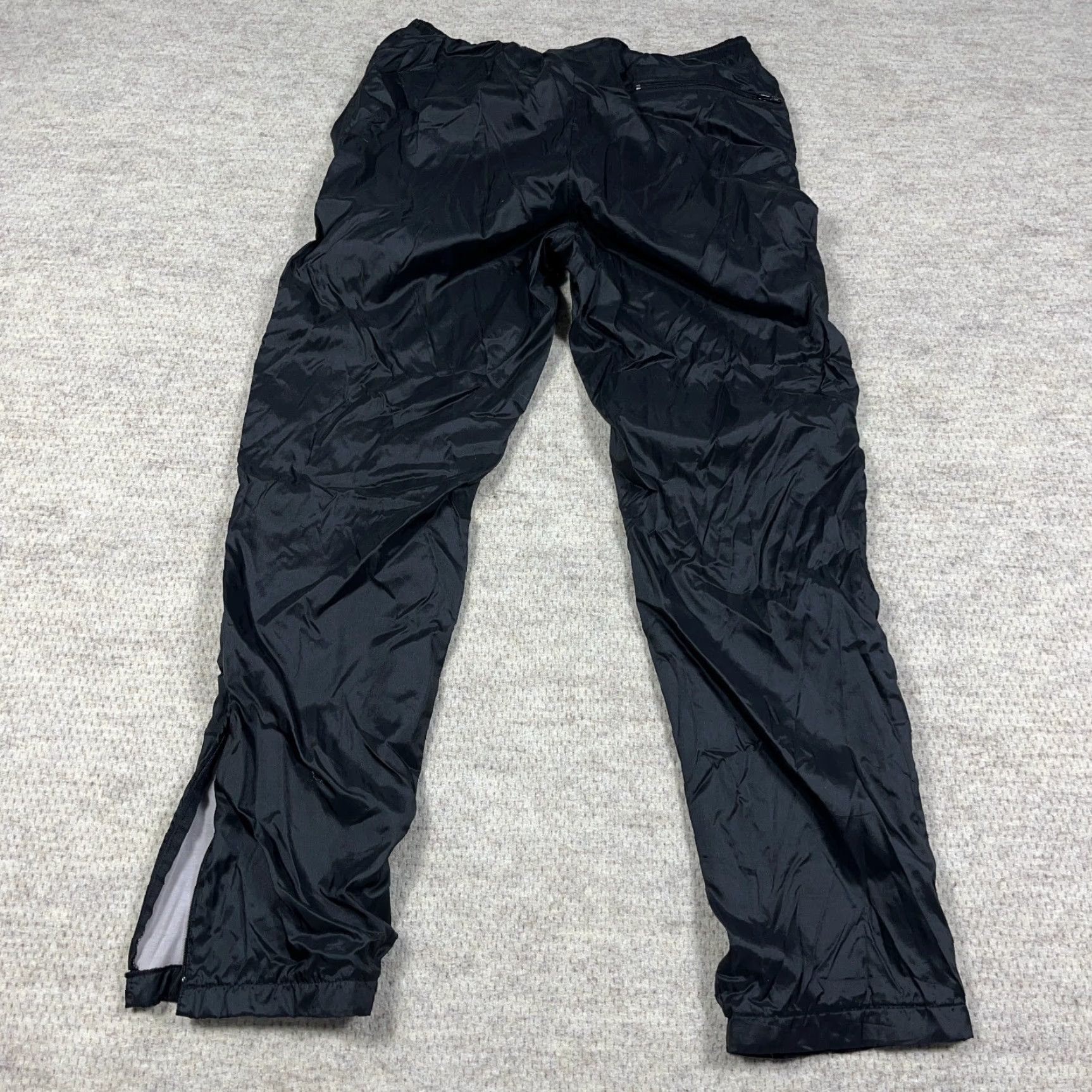 Nike VINTAGE Nike Pants Men Large Black Track Pants Windbreakers 90s Y2K Baggy Joggers 80s Athleisure Classic Modern Sports Mens Regular Black Nike Pants Size US 33 - 2 Thumbnail