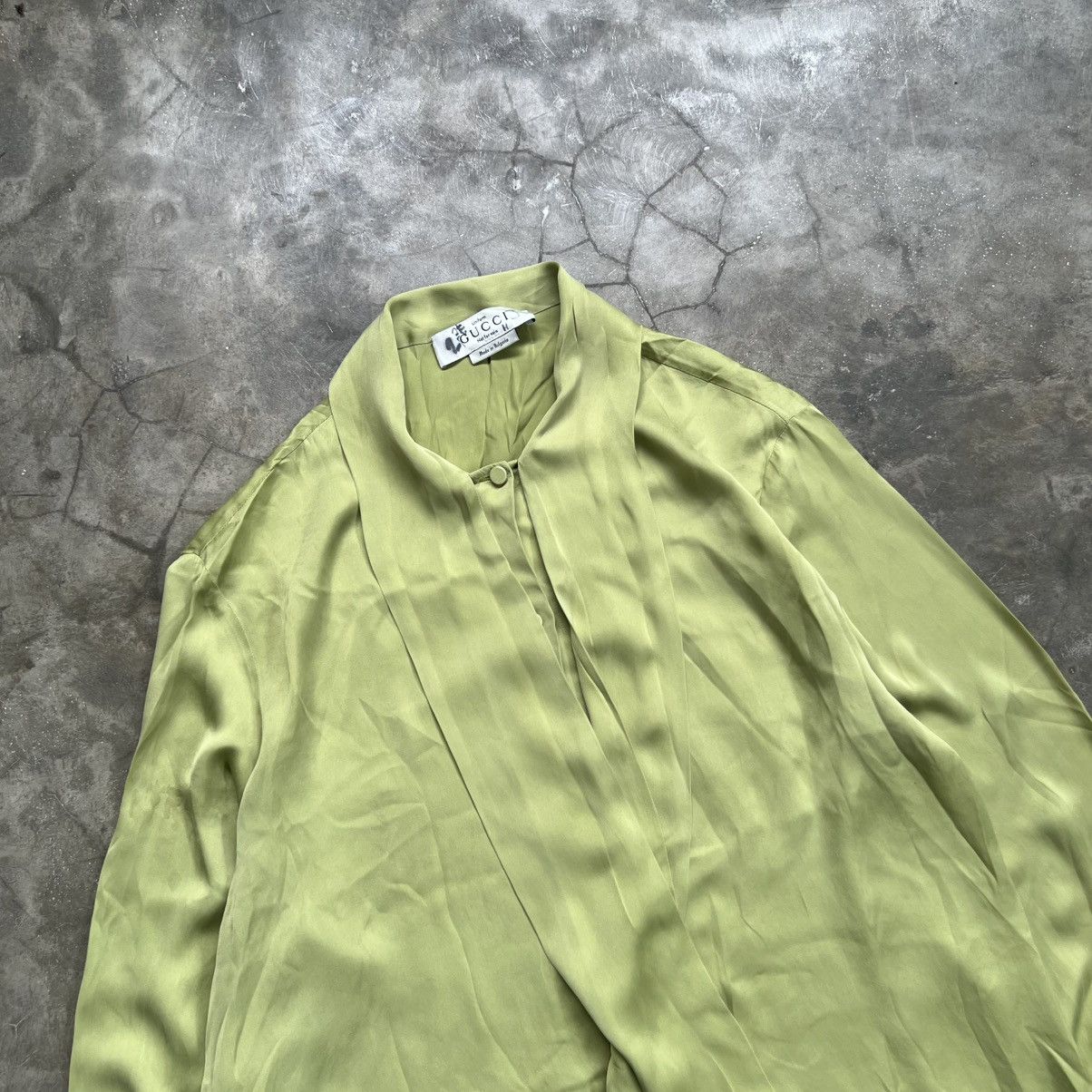 Gucci Gucci Silk Blouse Button up Long Sleeve Shirt Size L / US 10 / IT 46 - 2 Thumbnail