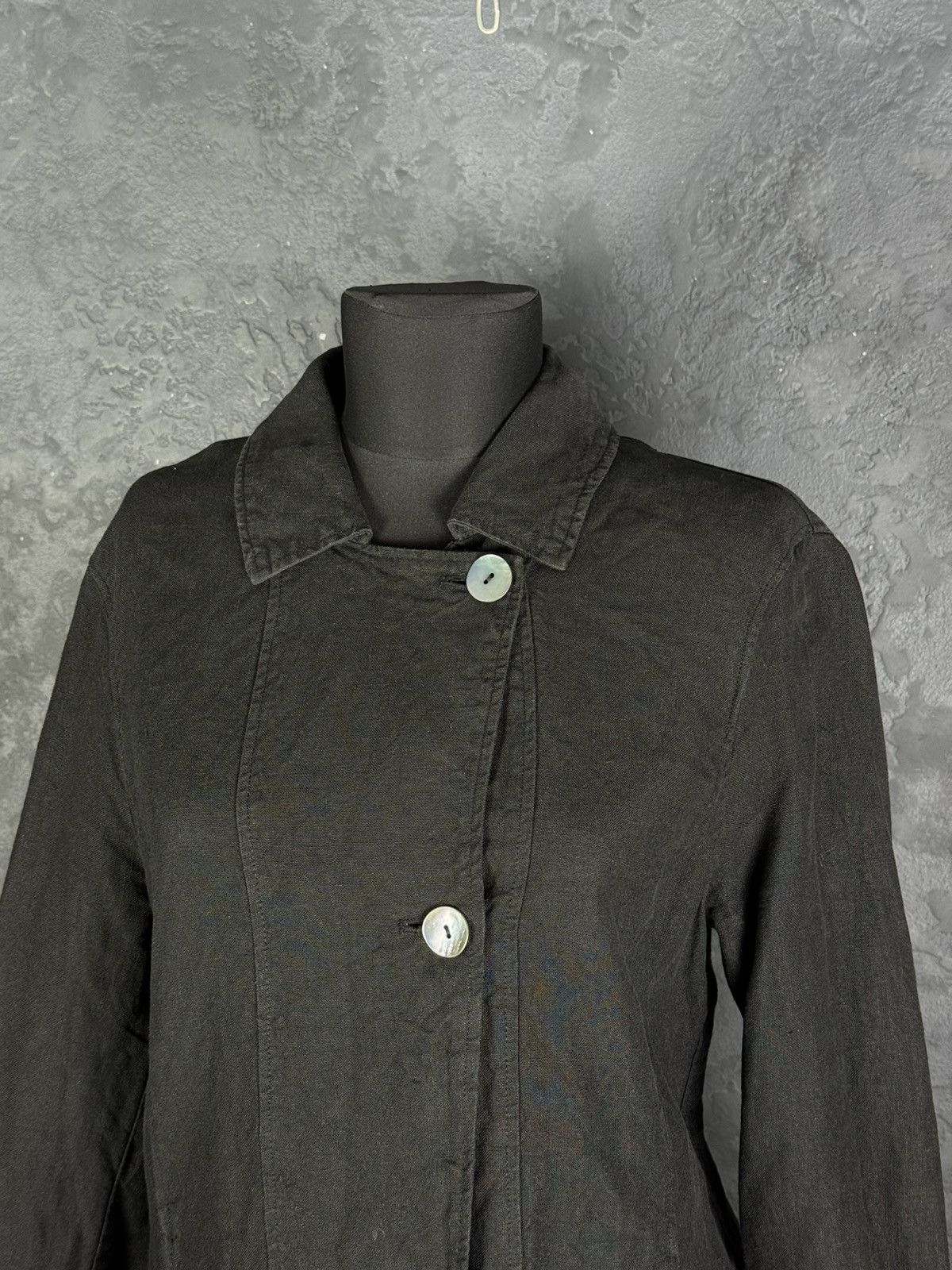 OSKA OSKA Black Light Linen Twill Button Front Jacket Sz1 Regular Size S / US 4 / IT 40 - 5 Thumbnail