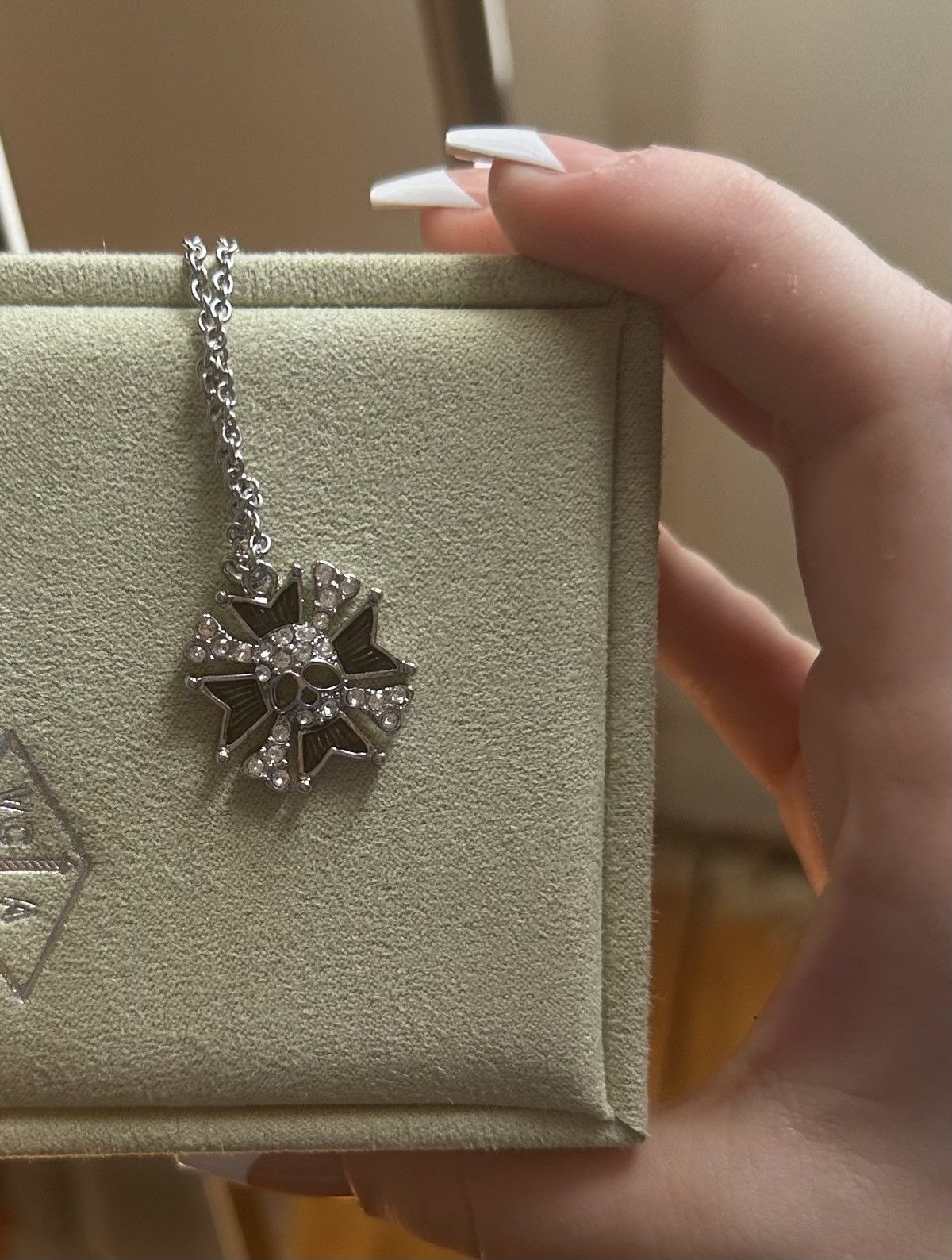 Vivienne Westwood Iron Cross Skull Necklace