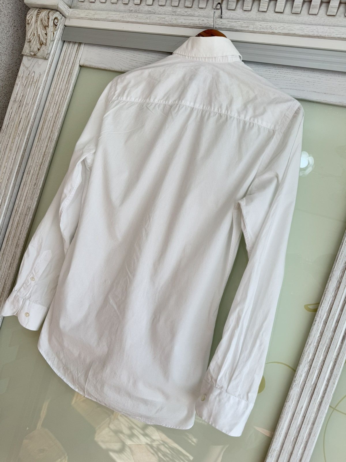 Moschino Moschino White Long Sleeve Red Heart Shirt Size US M / EU 48-50 / 2 - 6 Thumbnail