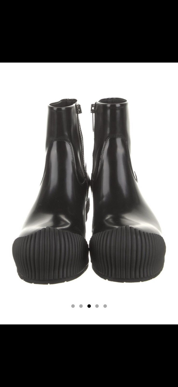 Calvin Klein 205W39NYC Calvin Klein 205W39NYC Spazzolato Fireman Leather Boots Size US 9 / EU 42 - 3 Thumbnail