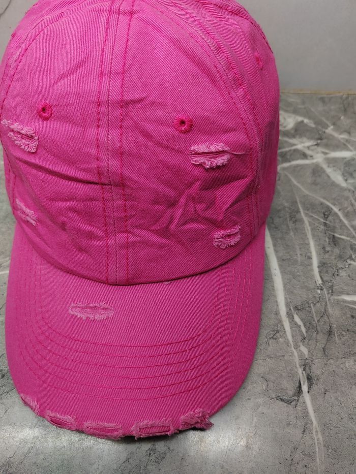 Japanese Brand Vintage Plain Distressed Style Cap Hat Size ONE SIZE - 3 Thumbnail