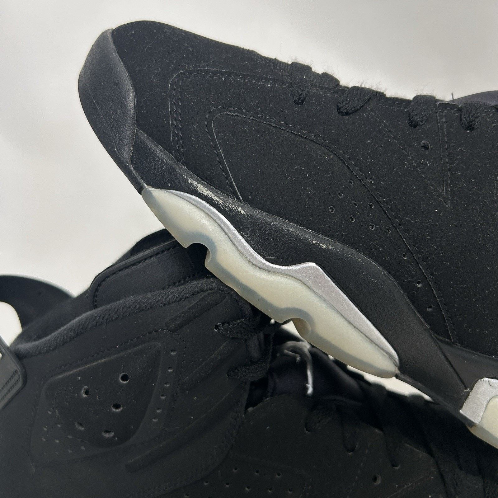 Jordan Brand Nike Air Jordan 6 Retro OG “Chrome/Black Silver” Size US 11.5 / EU 44-45 - 9 Thumbnail