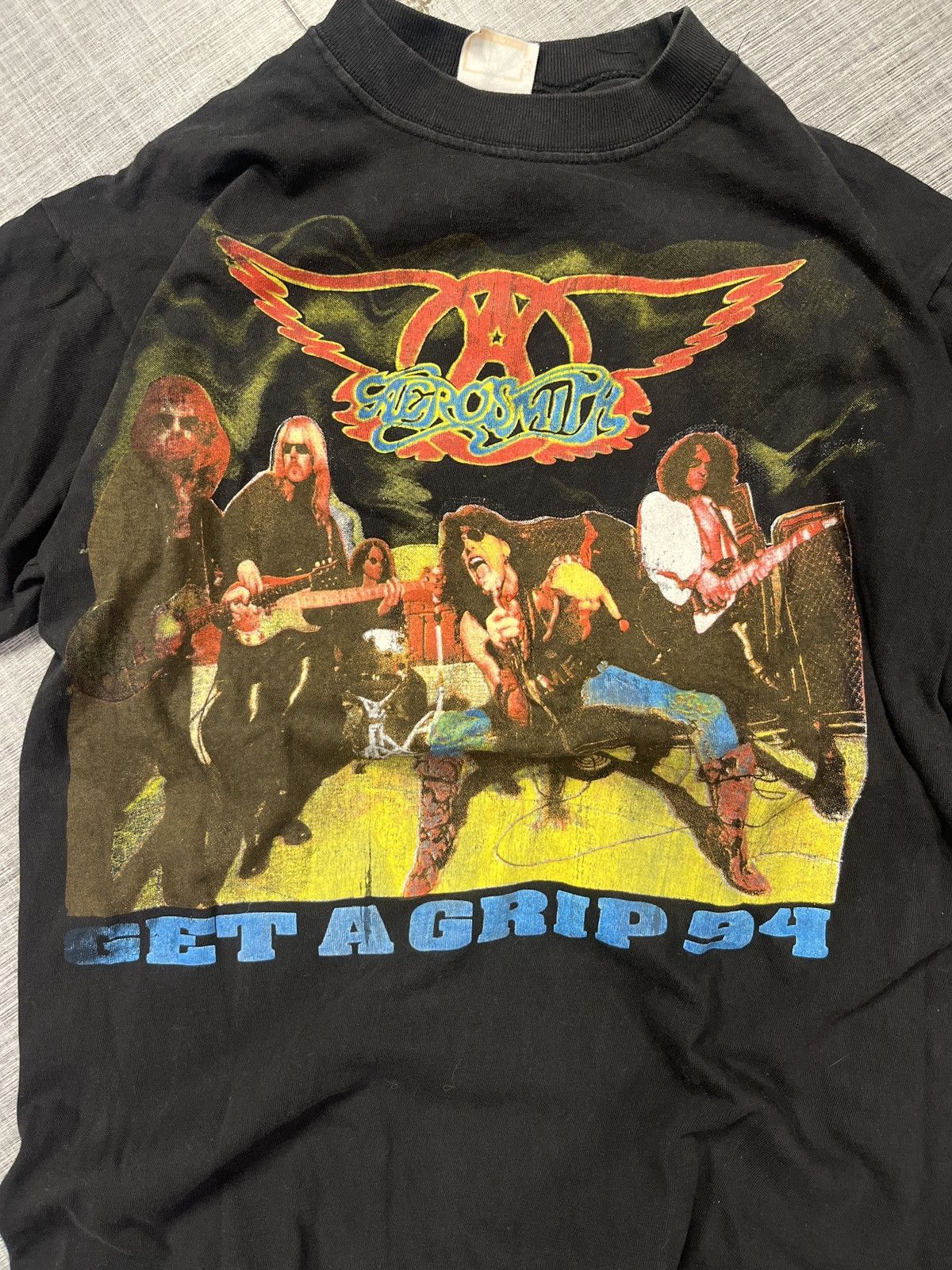 Band Tees × Brockum × Vintage VTG 1994 Areosmith Get a Grip Tour Tee Size US L / EU 52-54 / 3 - 2 Thumbnail