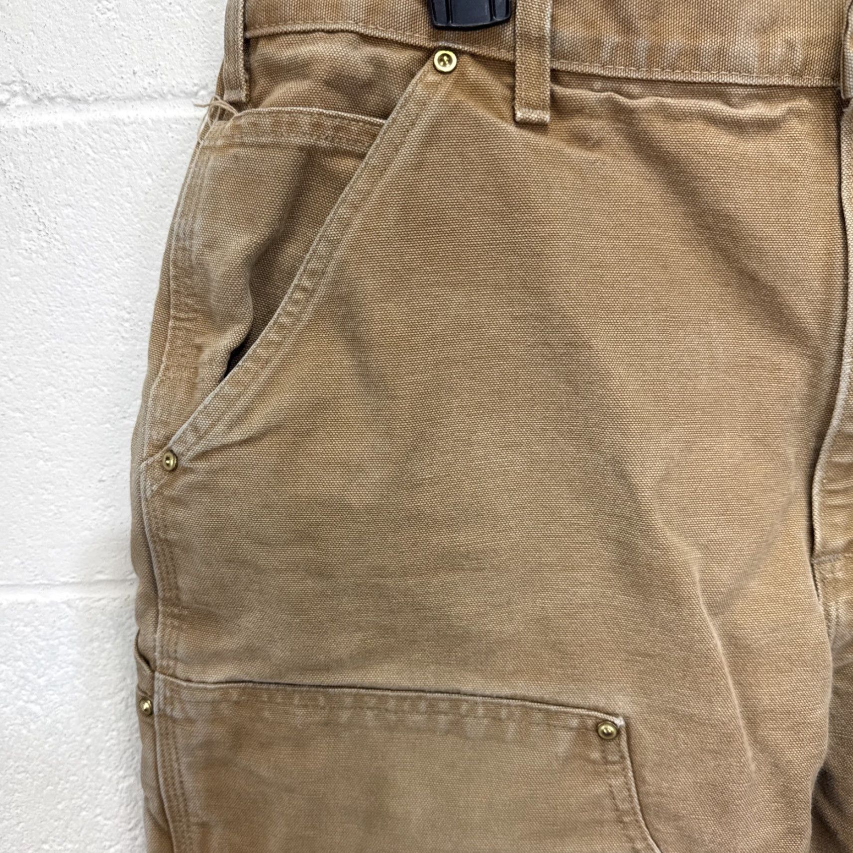 Carhartt VINTAGE Carhartt Double Knee Carpenter Pants Men 36x30 Brown Canvas Workwear 90s USA Size US 36 / EU 52 - 2 Thumbnail
