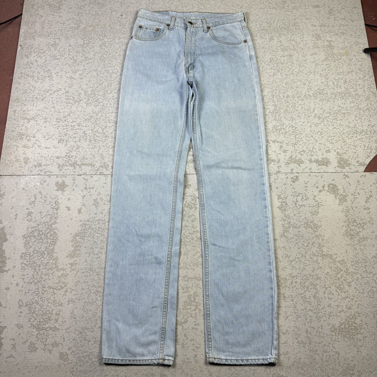 Levi's × Vintage 💥Vintage 90s Levis 515 Sick Blue Wash Denim Pant Size US 29 - 3 Thumbnail