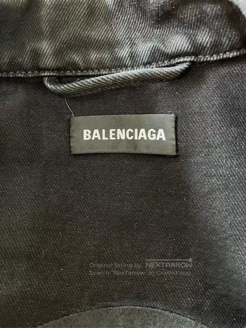 Balenciaga Balenciaga Back Logo Denim Jacket Size US S / EU 44-46 / 1 - 3 Thumbnail