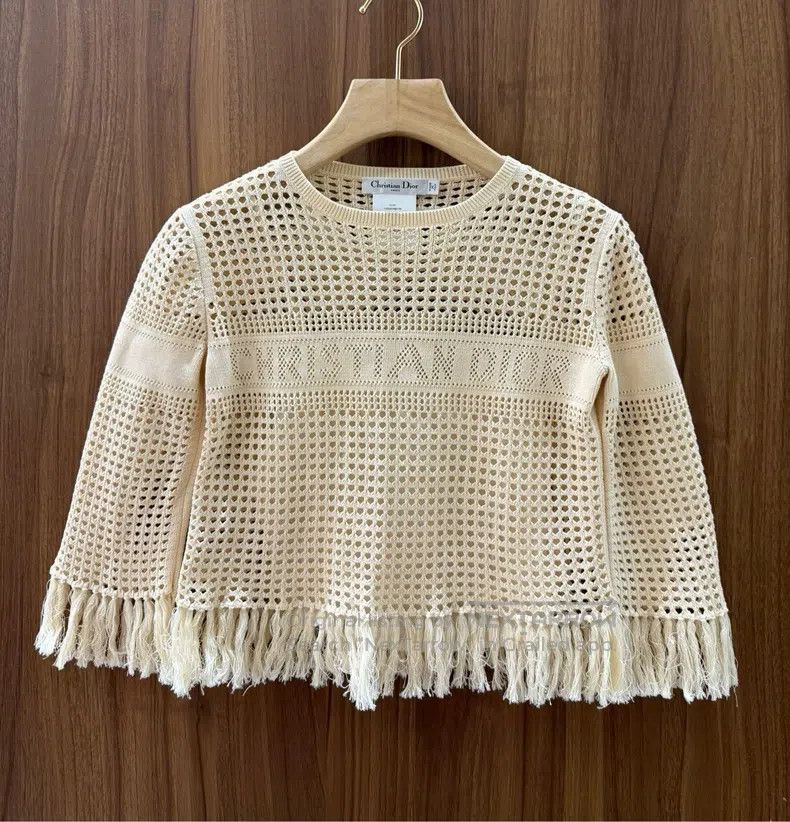 Dior Dior Hollow-out knitting sweater Size XXS / US 00 / IT 34 - 1 Thumbnail