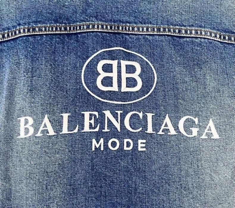 Balenciaga Balenciaga Blue Washed Destroyed Back Embroidered Double B Size US S / EU 44-46 / 1 - 5 Thumbnail