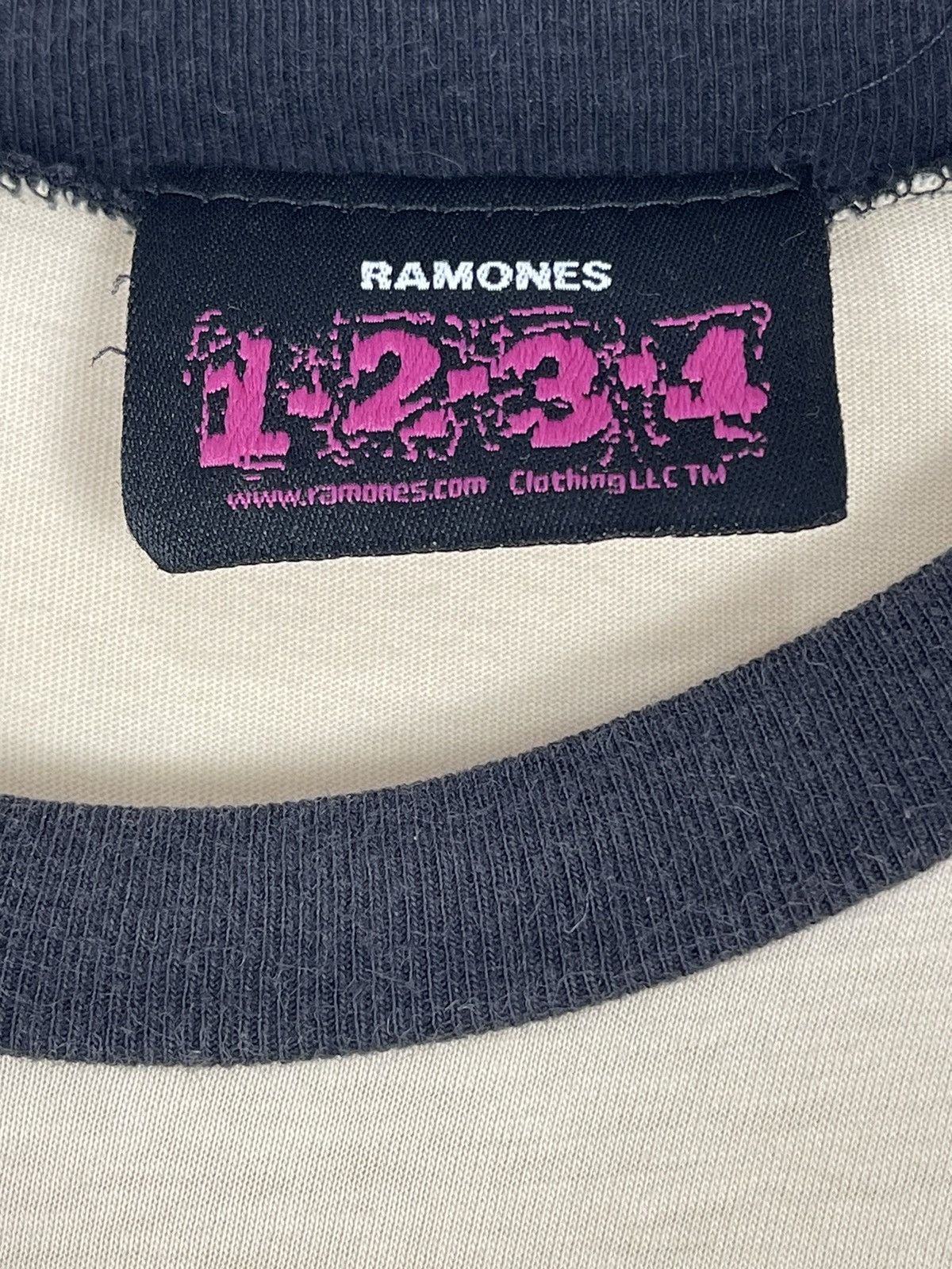 Band Tees Distressed Vintage Ramones Punk Ringer Tee Size US M / EU 48-50 / 2 - 10 Thumbnail