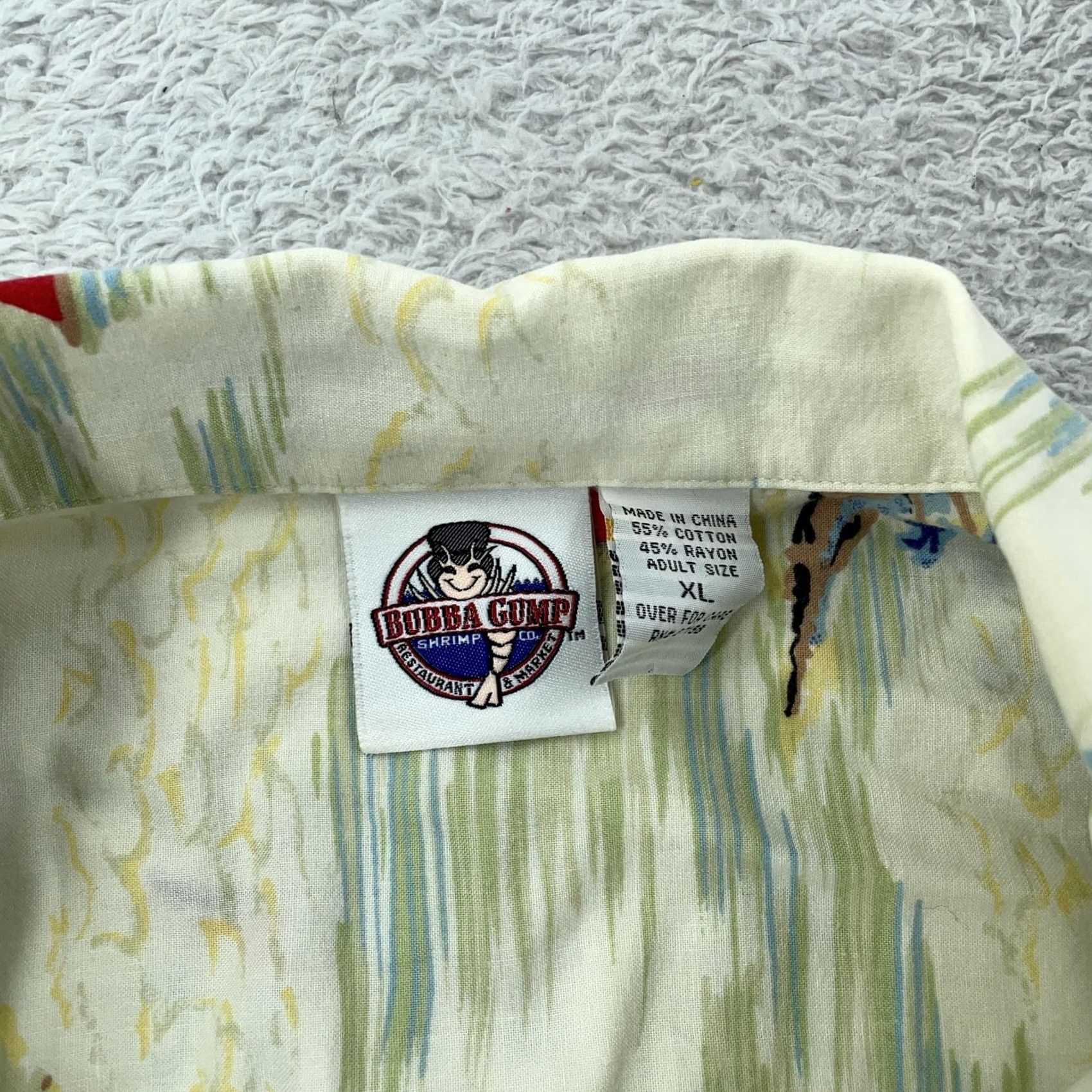 Vintage Bubba Gump Shrimp Co. Shirt XL Hawaiian Camp Lt. Dan's Aloha Gear Forrest Size US XL / EU 56 / 4 - 7 Thumbnail