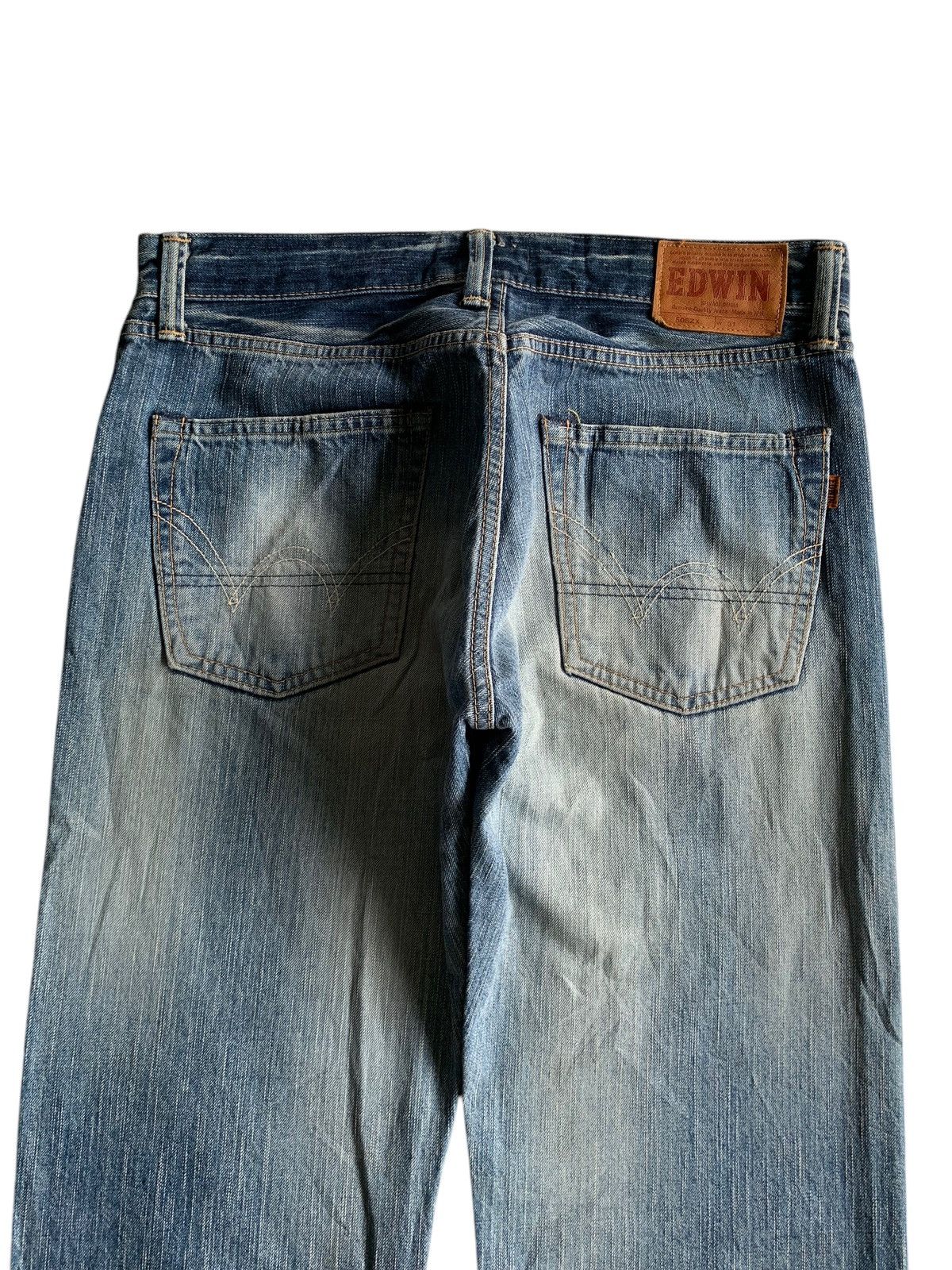 Kapital VINTAGE EDWIN 505ZX SELVEDGE FADED&RUSTY DISTRESSED DENIM Size US 34 / EU 50 - 10 Thumbnail