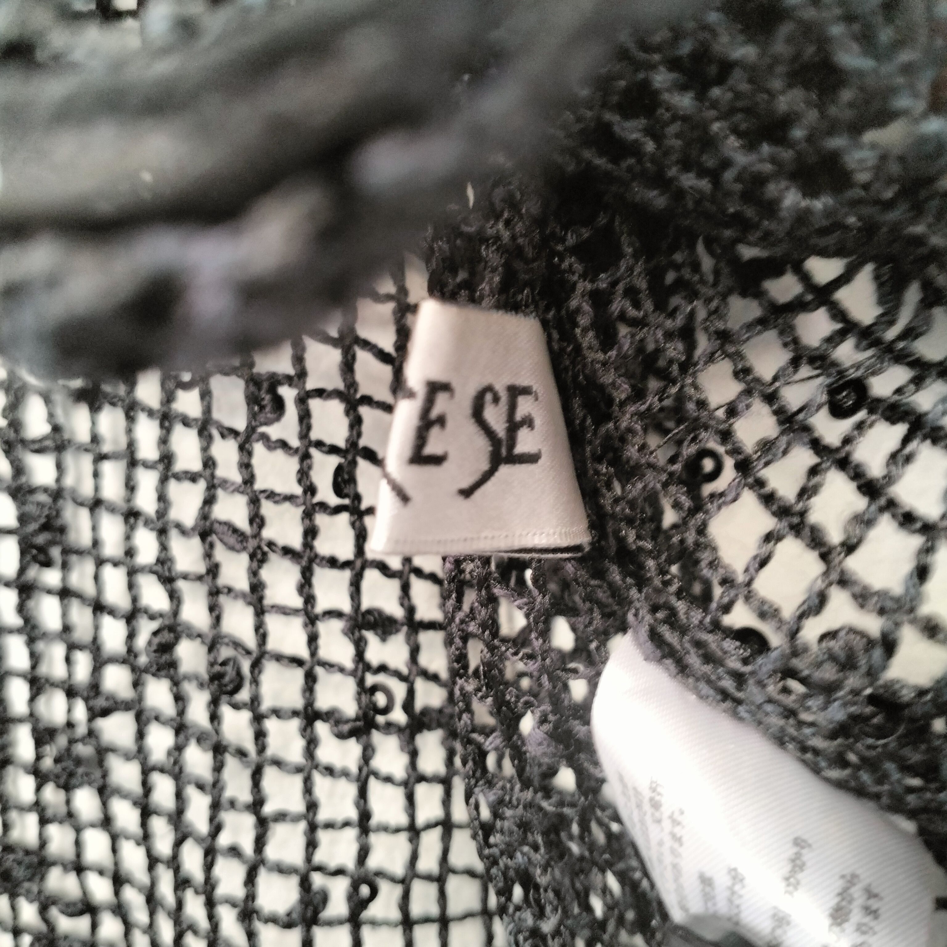 Japanese Brand Black Mesh cardigan Size M / US 6-8 / IT 42-44 - 7 Thumbnail