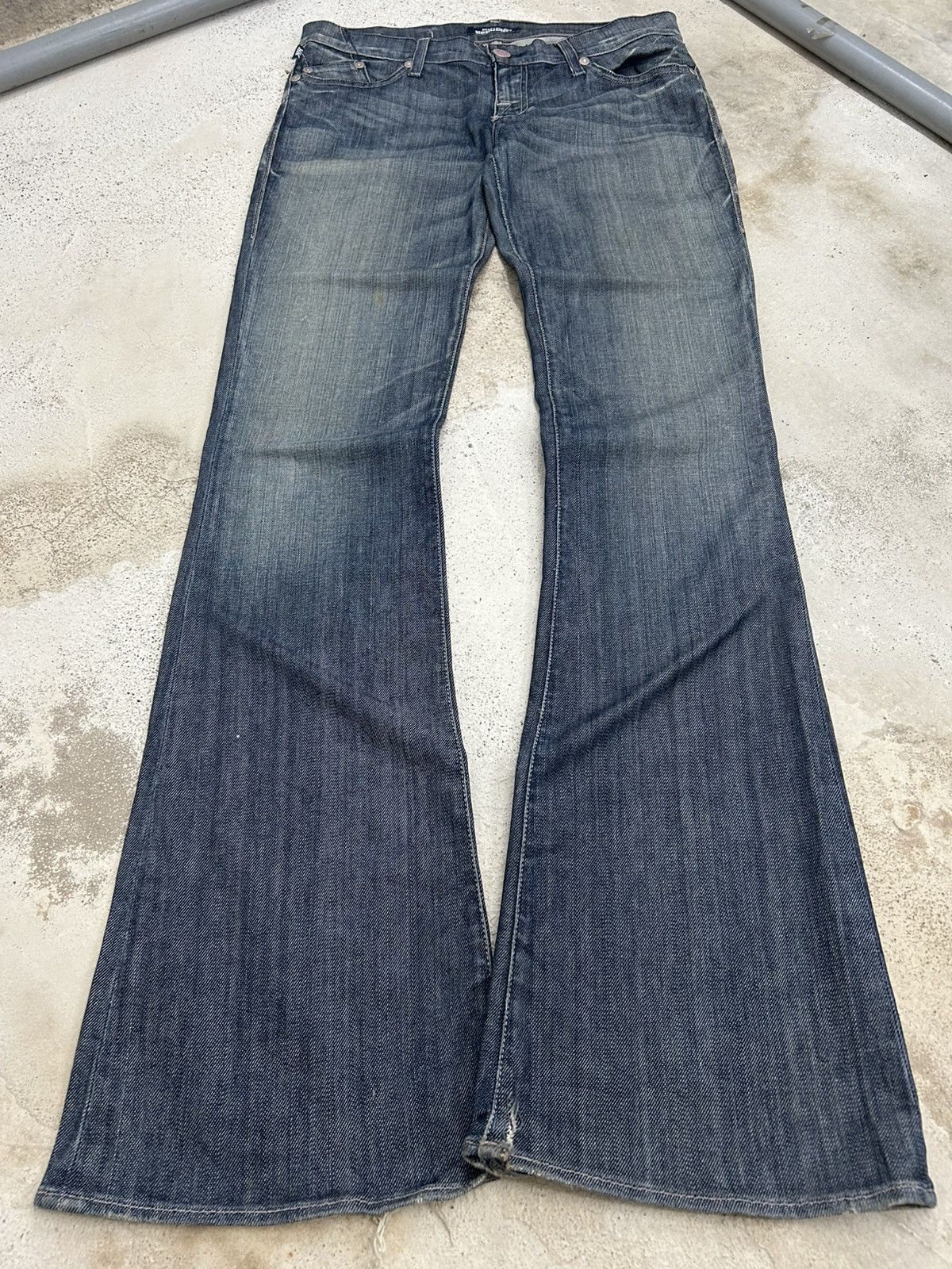 Hysteric Glamour Vintage Extreme Flare Jeans Rock Republic Sanforized Denim Size US 31 - 1 Thumbnail