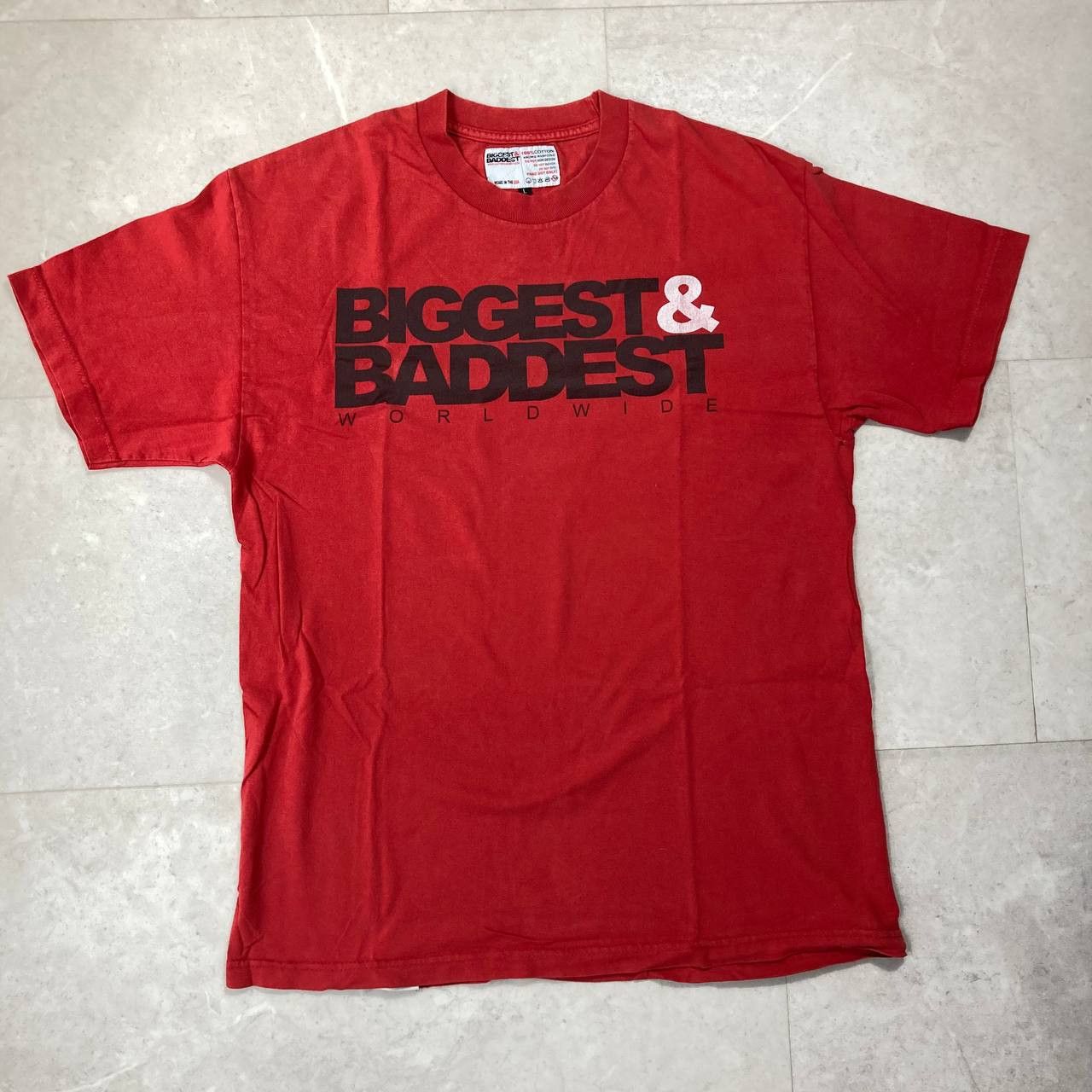 Vintage Vintage Biggest & Baddest Worldwide Made In USA Tee Size US L / EU 52-54 / 3 - 1 Thumbnail