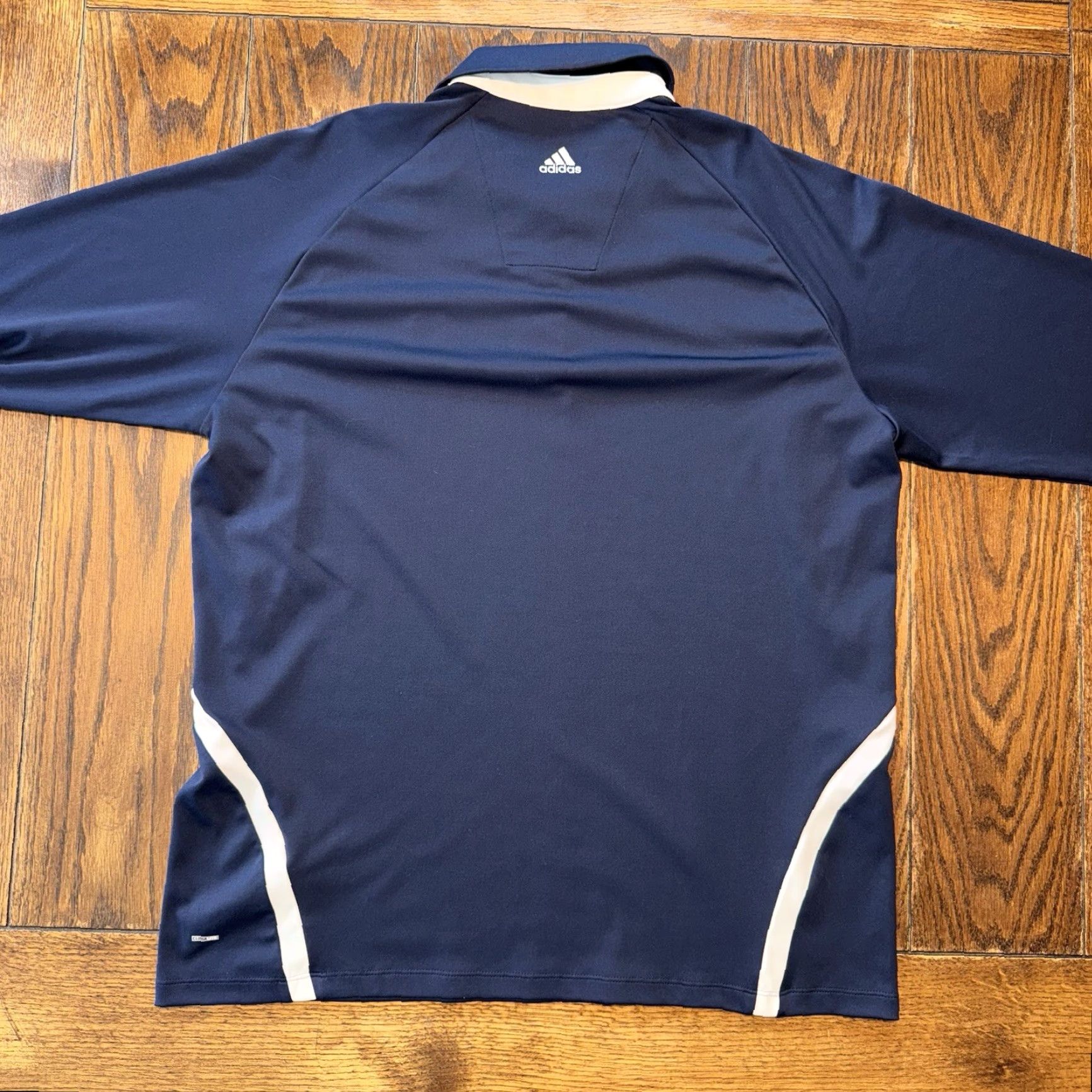 Adidas adidas Golf Polo Shirt Mens Oakmont Medium Blue Squirrel Logo Long Sleeve Solid Size US M / EU 48-50 / 2 - 6 Thumbnail