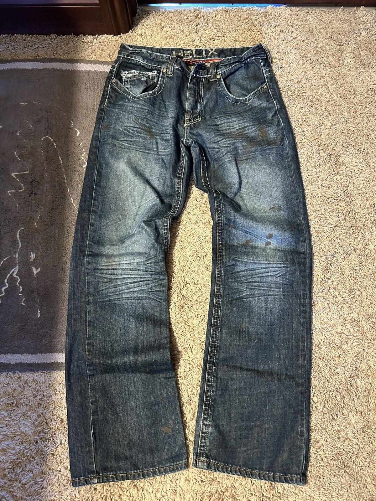 Helix CRAZY Vintage Y2K Helix Boot Cut Jeans Sz 32 Size US 32 / EU 48 - 1 Thumbnail