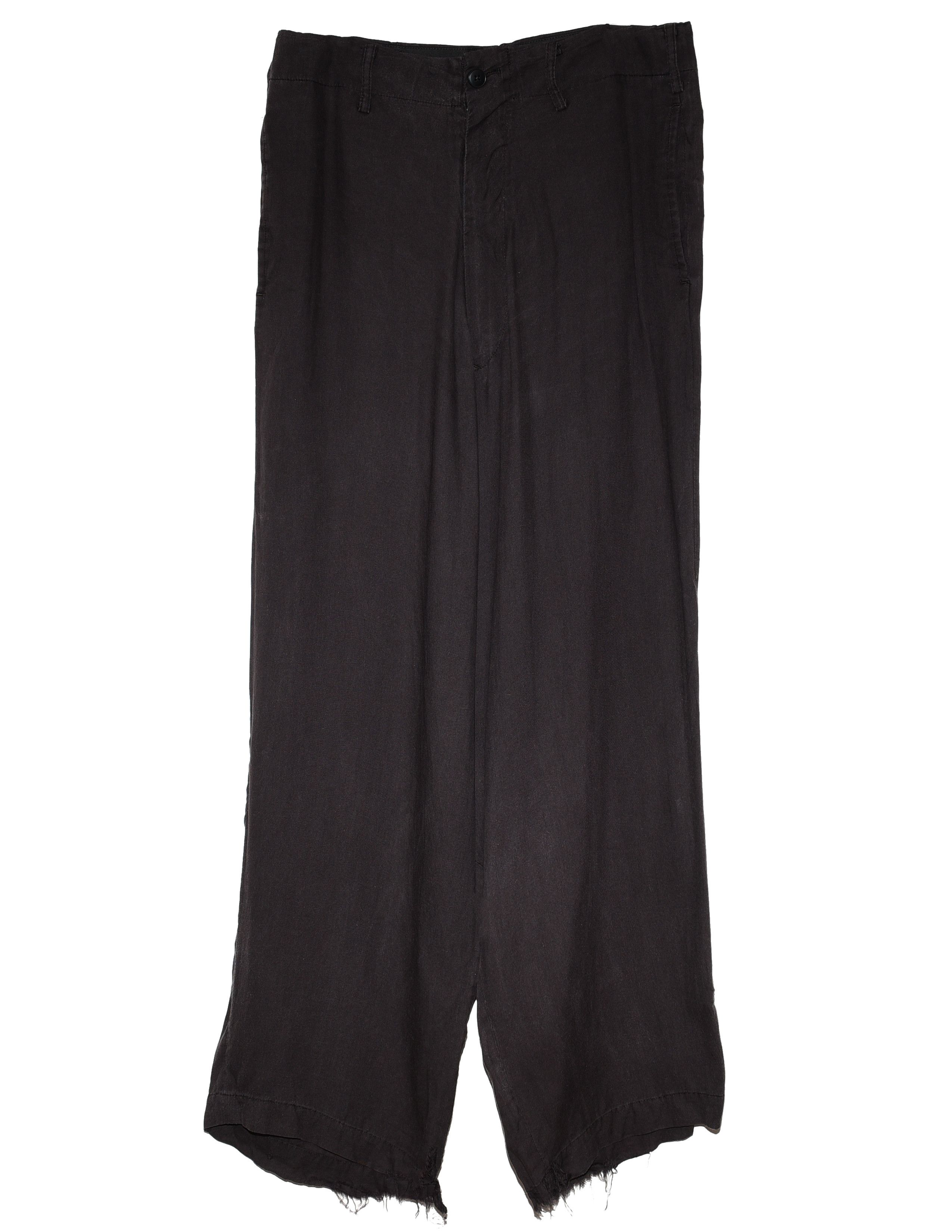 Yohji Yamamoto Yohji Yamamoto Ground Y Distressed Long Trousers Size US 32 / EU 48 - 1 Thumbnail