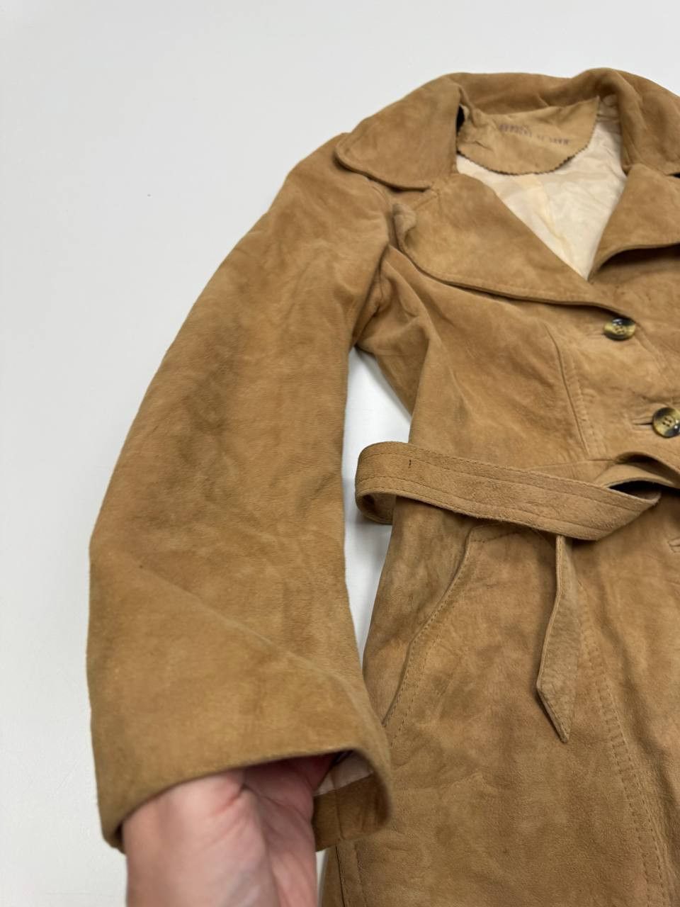 Vintage vintage suede coat for women Size L / US 10 / IT 46 - 8 Thumbnail