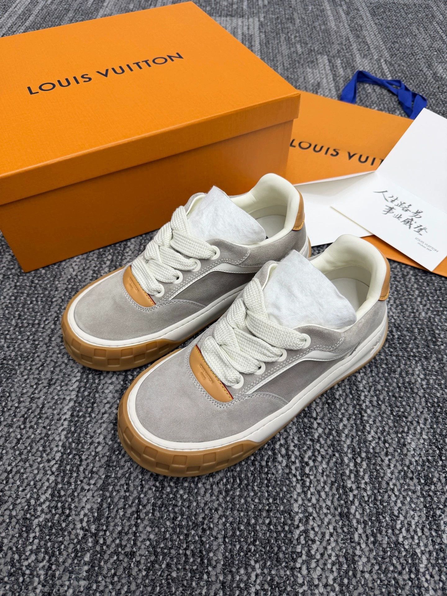 Louis Vuitton Louis Vuitton Tilted Suede Calfskin Sneaker 42 New Size US 9 / EU 42 - 1 Thumbnail
