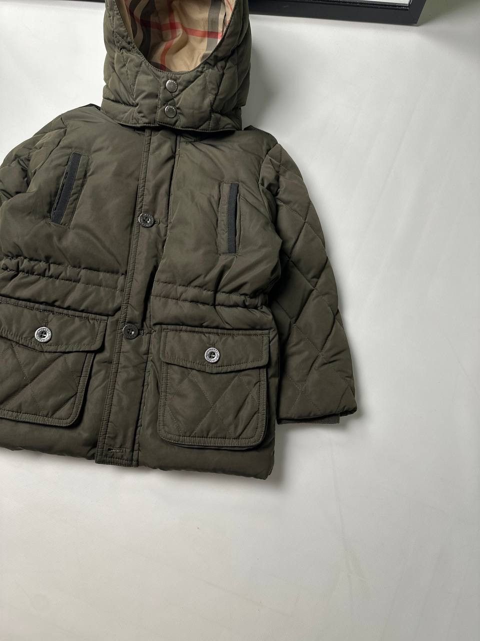 Burberry Burberry Uni Fit 3Yers Nova check Khaki Green Down Jacket Size US XXS / EU 40 - 4 Thumbnail