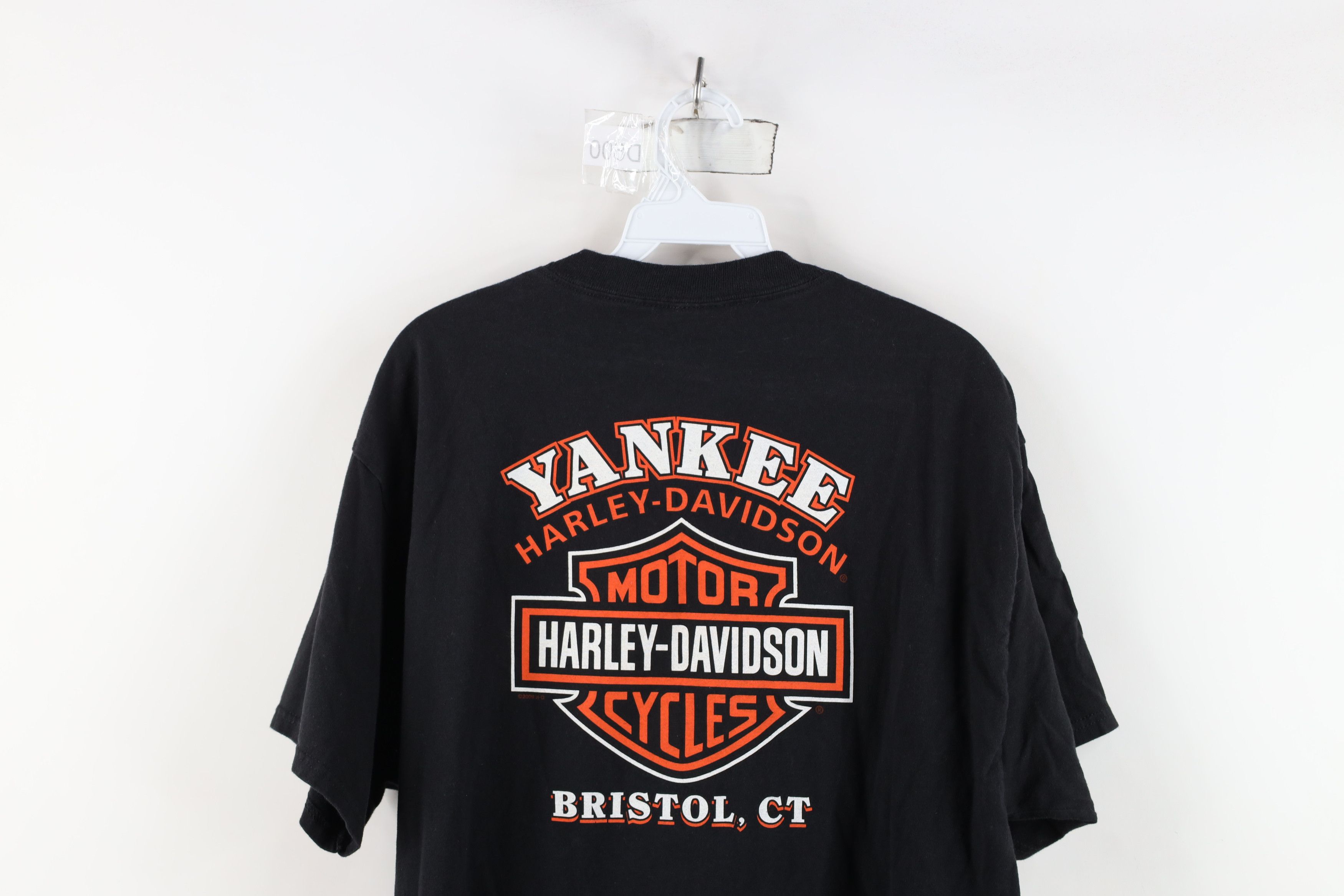 Harley Davidson × Vintage Vintage Y2K Harley Davidson Spell Out Big Logo T-Shirt Black Size US L / EU 52-54 / 3 - 14 Thumbnail