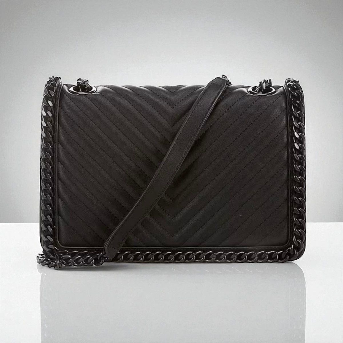 Aldo Aldo Greenwald black quilted chain detail crossbody bag Size ONE SIZE - 1 Thumbnail