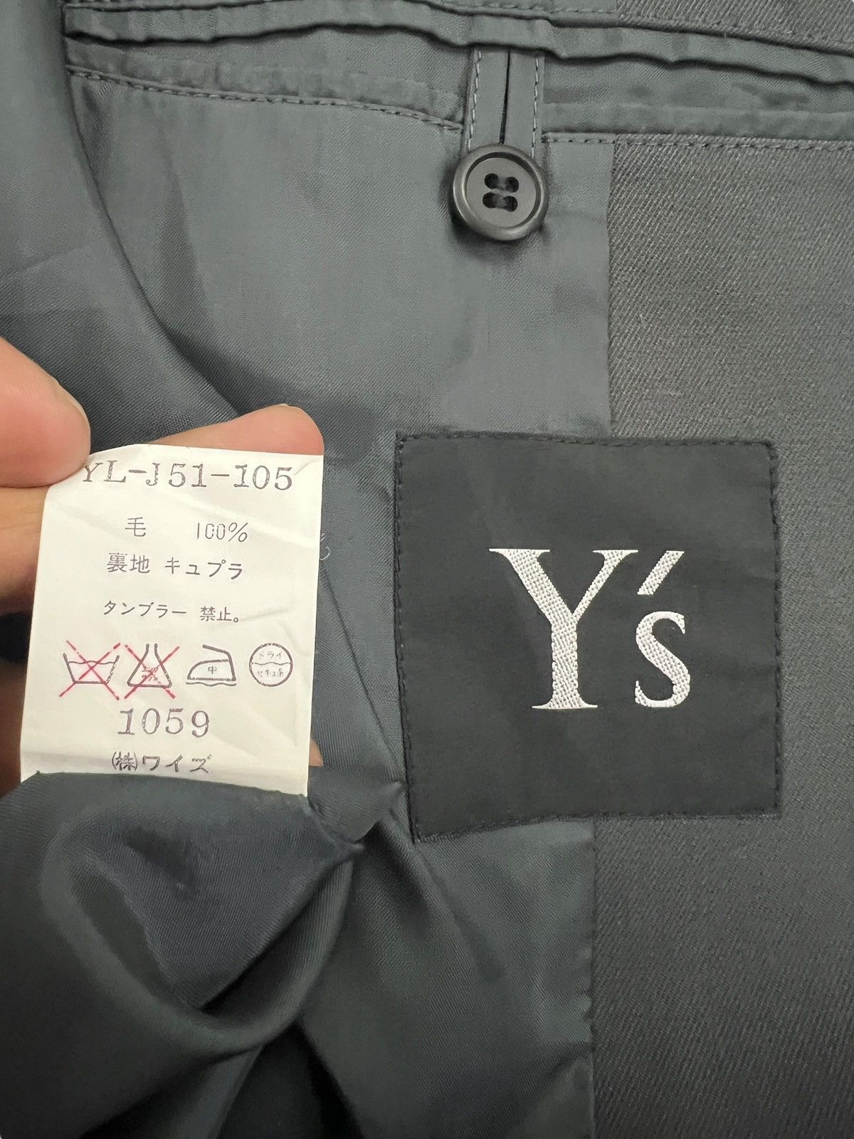 Y's Vintage Y’s Wool Long Coat Jacket Size US M / EU 48-50 / 2 - 10 Thumbnail