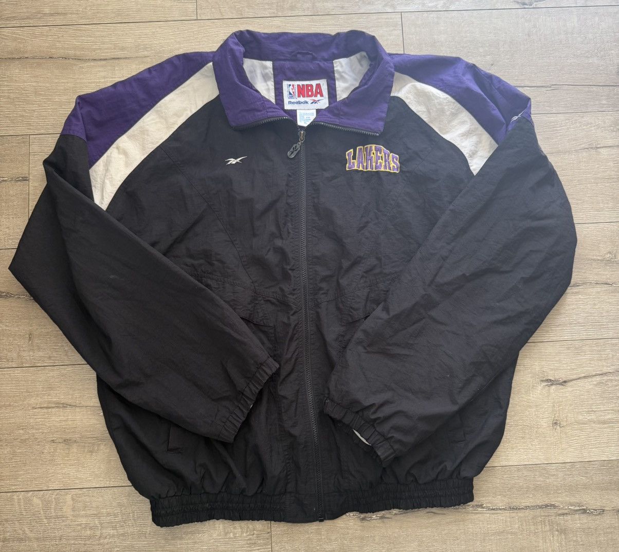 Reebok Vintage Lakers Warmup Jacket Size US XL / EU 56 / 4 - 2 Thumbnail