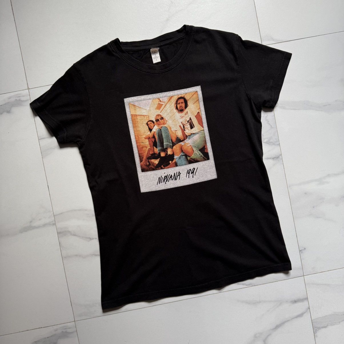 Nirvana Vintage Nirvana 1991 Polaroid Tee Size L / US 10 / IT 46 - 3 Thumbnail