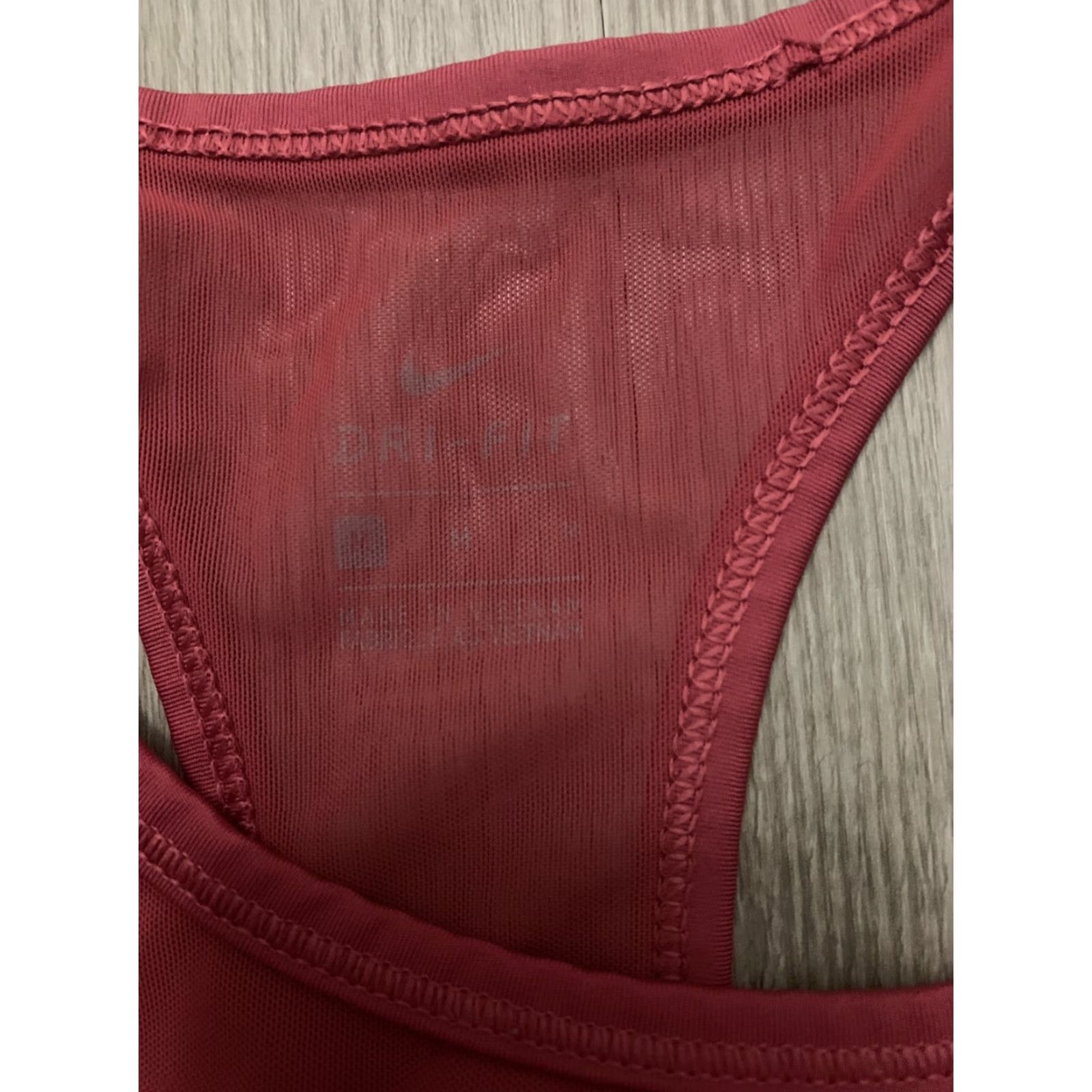 Nike Nike Womens Pro Training No Pad Racerback Wireless Red Sports Bra Size Medium Size ONE SIZE - 3 Thumbnail