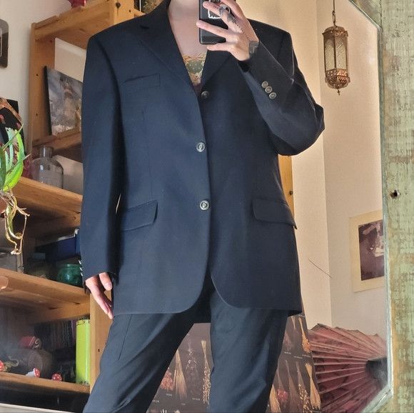 Oscar De La Renta Oscar De La Renta 100% Pure Virgin Wool Vintage Blazer -44 S Size 44S - 1 Thumbnail