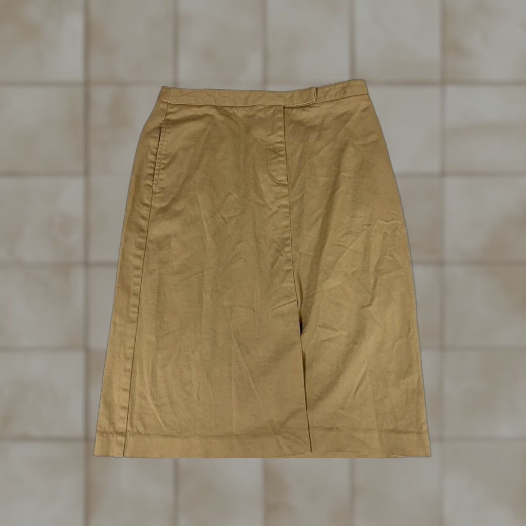Vintage The Limited Skirt 6 Beige A-Line Knee Length Womens Stretch Raffled Casual Vintage No Size 28" / US 6 / IT 42 - 1 Thumbnail