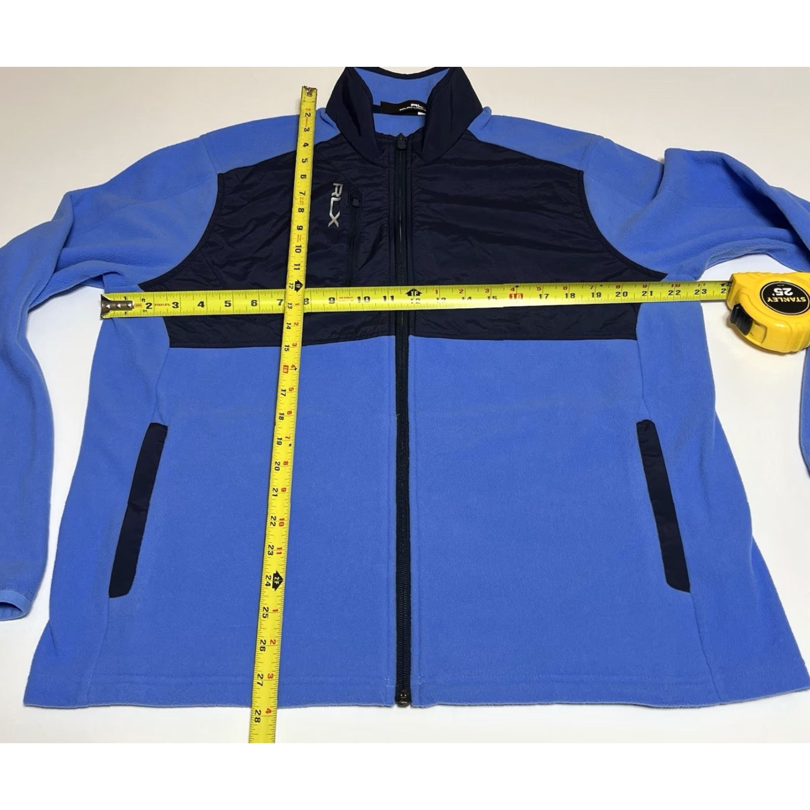 RLX Ralph Lauren RLX Ralph Lauren Fleece Jacket Men's Large Blue Full Zip Golf Logos Windbreaker Size US L / EU 52-54 / 3 - 4 Thumbnail