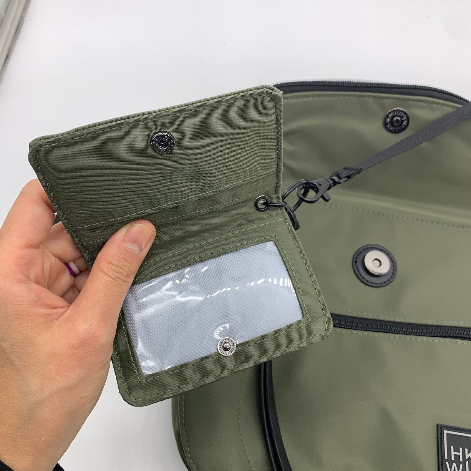 Other IHKWIP Foldover Saddle Crossbody with RFID Green Military Size ONE SIZE - 16 Thumbnail