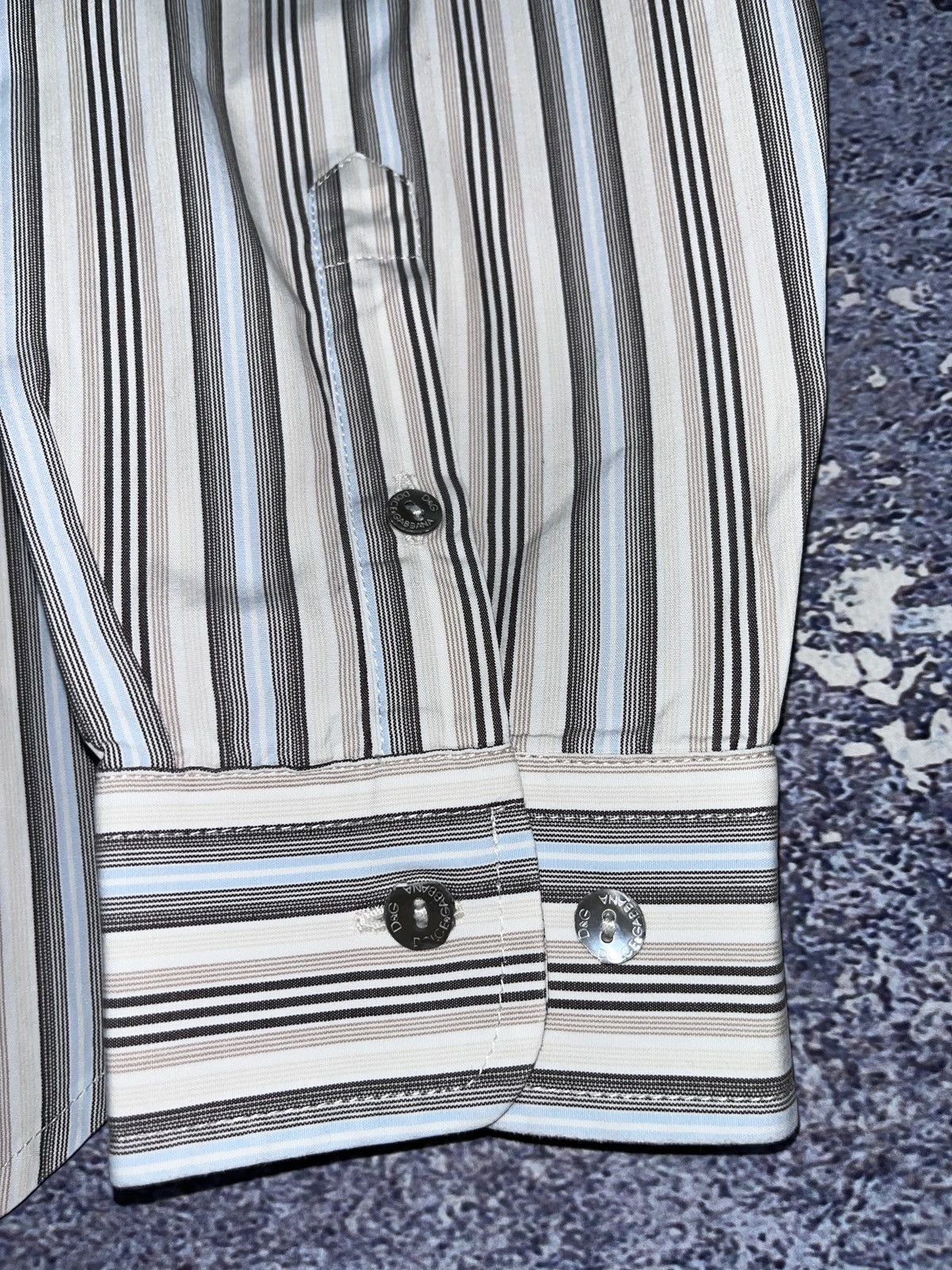 Dolce & Gabbana Vintage Dolce & Gabbana y2k Striped Italy Shirt Button Ups Size US M / EU 48-50 / 2 - 6 Thumbnail