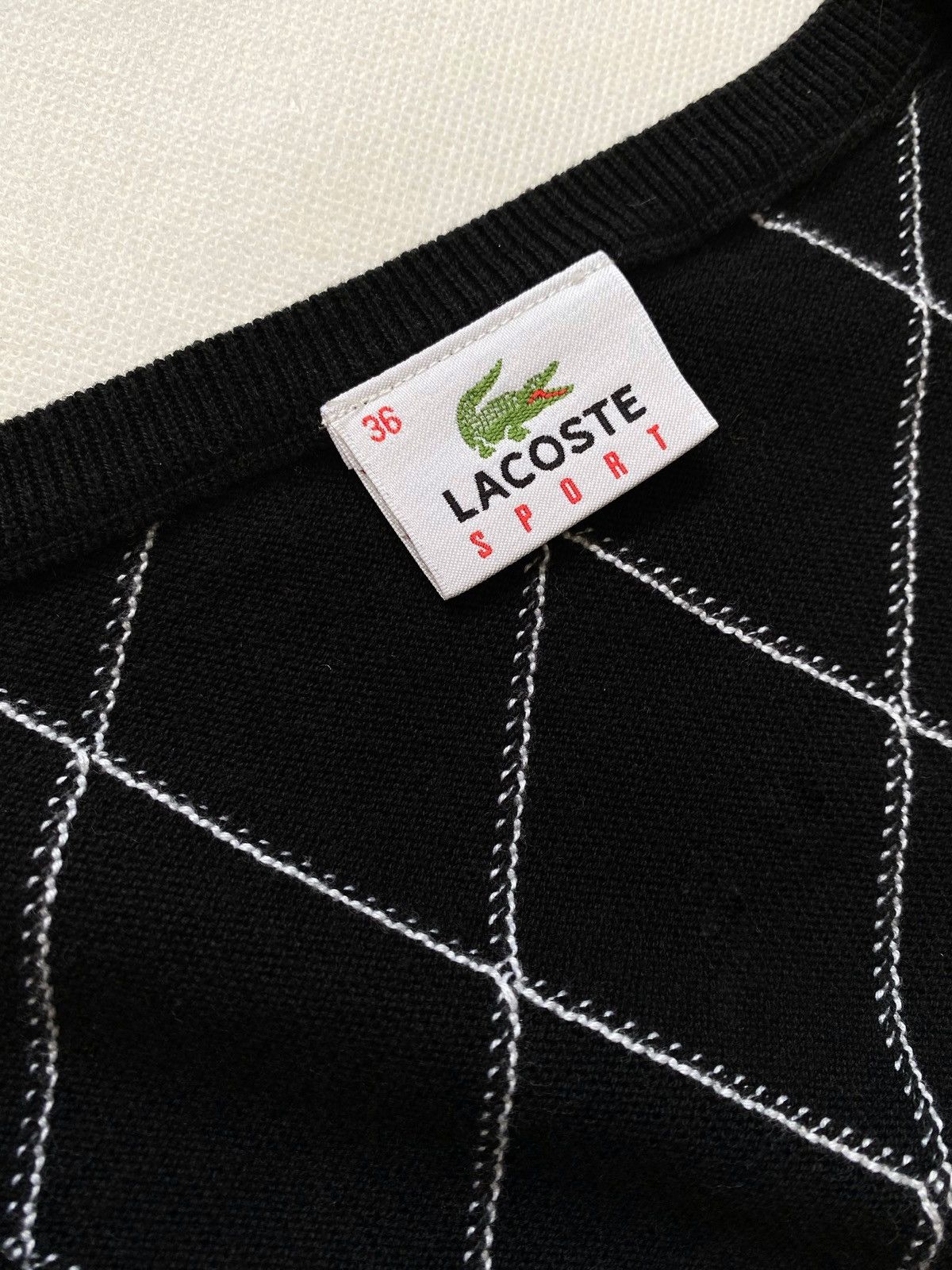 Lacoste × Vintage Lacoste Sport Vintage Black Vest Size S / US 4 / IT 40 - 5 Thumbnail