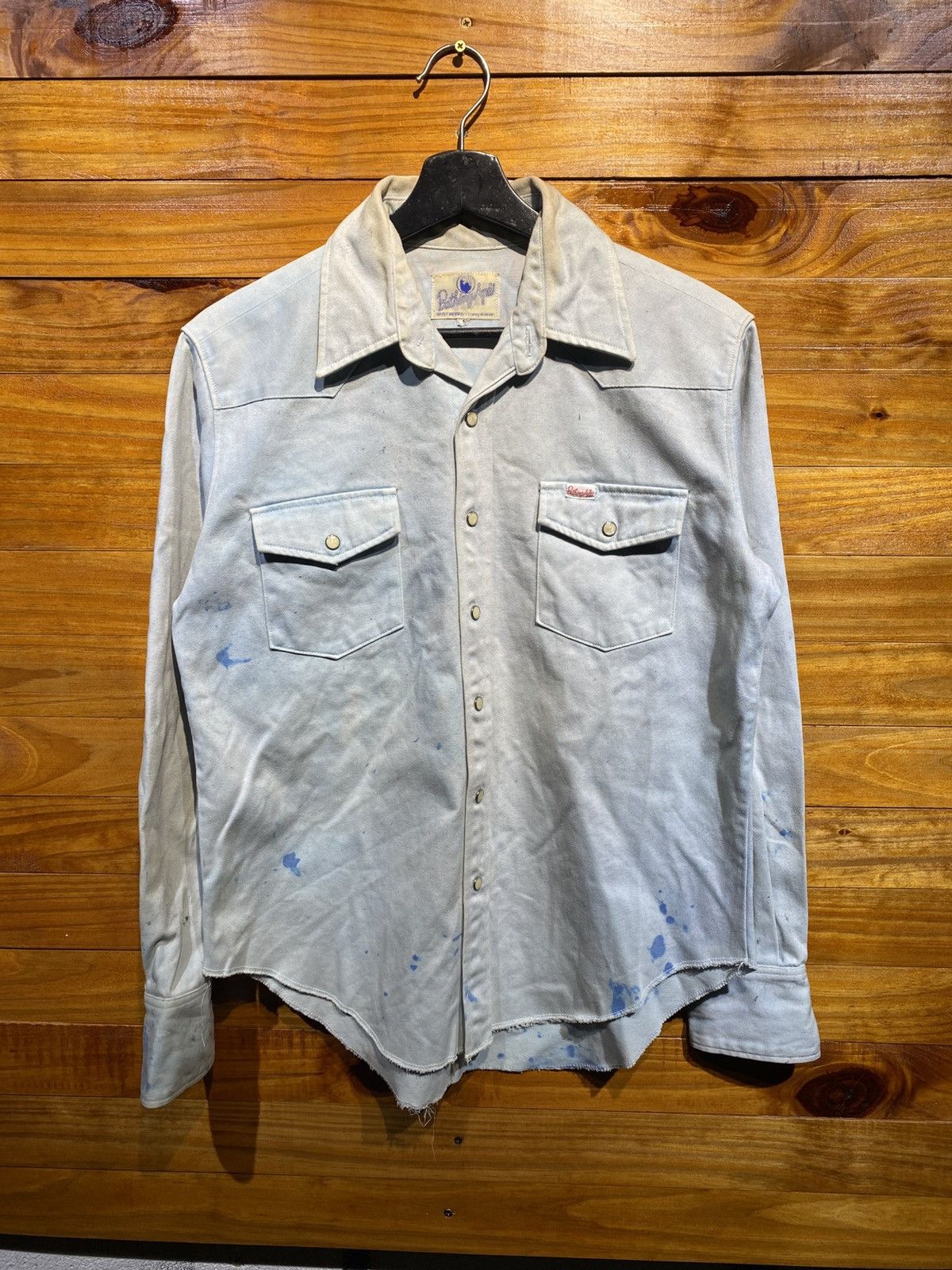 Vintage BAPE Bathing Ape Western Shirt Rare Embroidered Logo