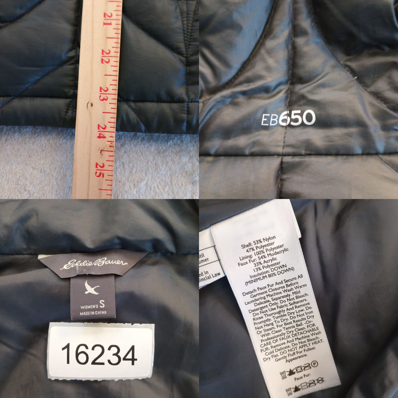 Eddie Bauer Eddie Bauer EB650 Puffer Vest Womens S Hooded Gray Down Insulated Nylon Softshell Zipper Pockets Vest Size S / US 4 / IT 40 - 8 Thumbnail