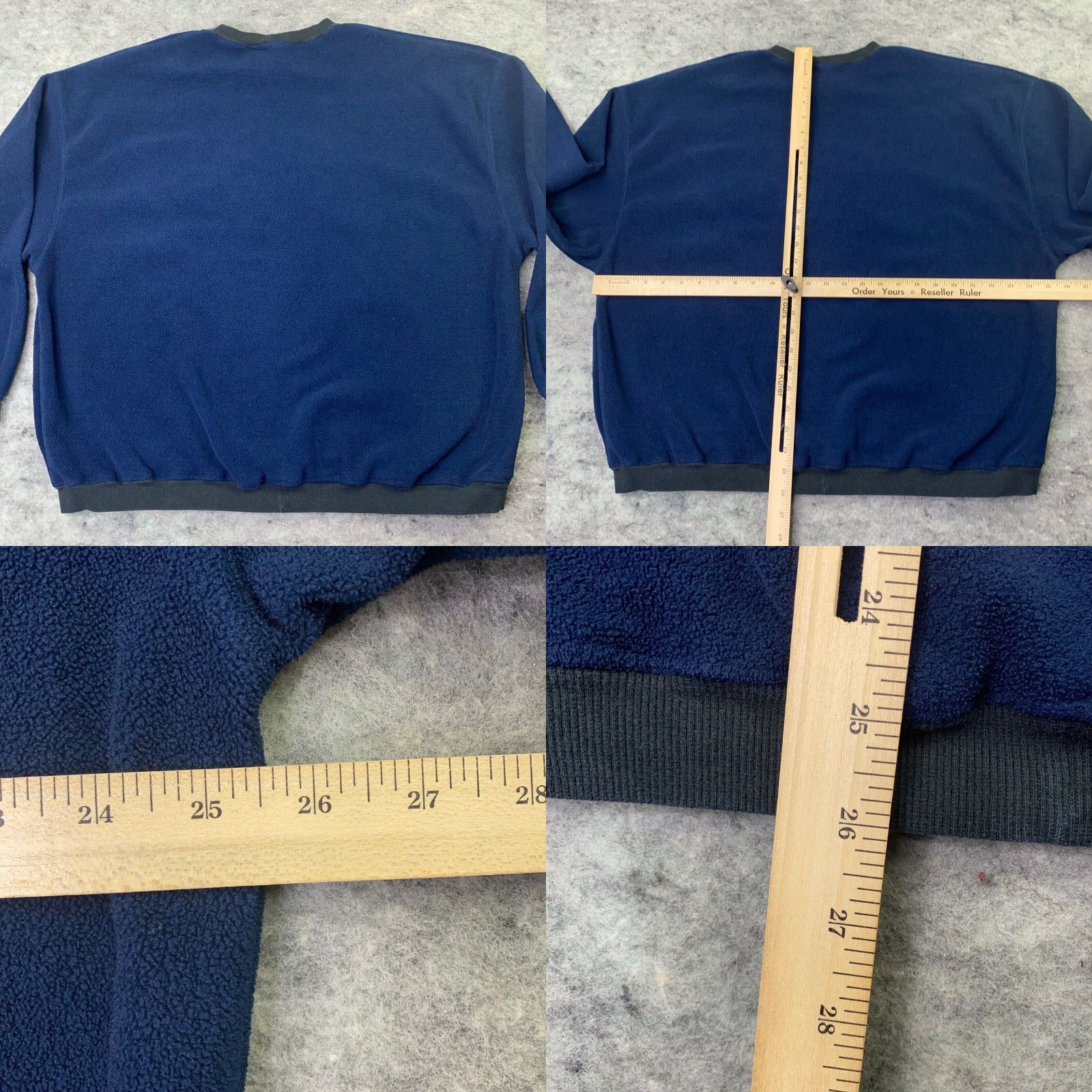 Disney VINTAGE Disney Sweatshirt Womens XL Blue Fleece Mickey & Friends Pluto Daisy Crew Neck Embroidered 90s Cartoon Pullover Sweater Size XL / US 12-14 / IT 48-50 - 8 Thumbnail