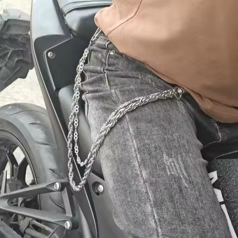 Jewelry Anti-Theft Wallet Pants Chain Punk Streetwear Accessory Size ONE SIZE - 6 Thumbnail