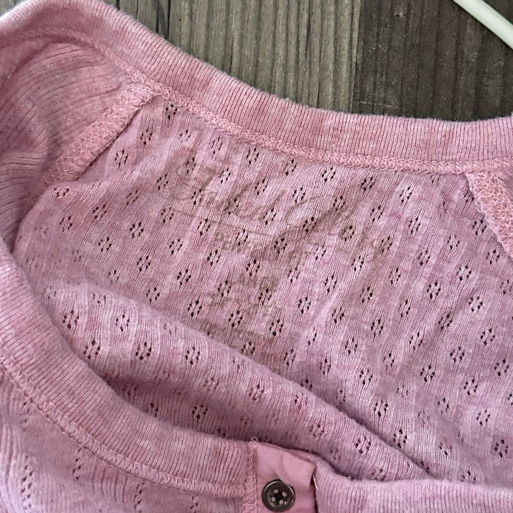 Faded Glory faded glory pink button detail long sleeve shirt Size L / US 10 / IT 46 - 3 Thumbnail