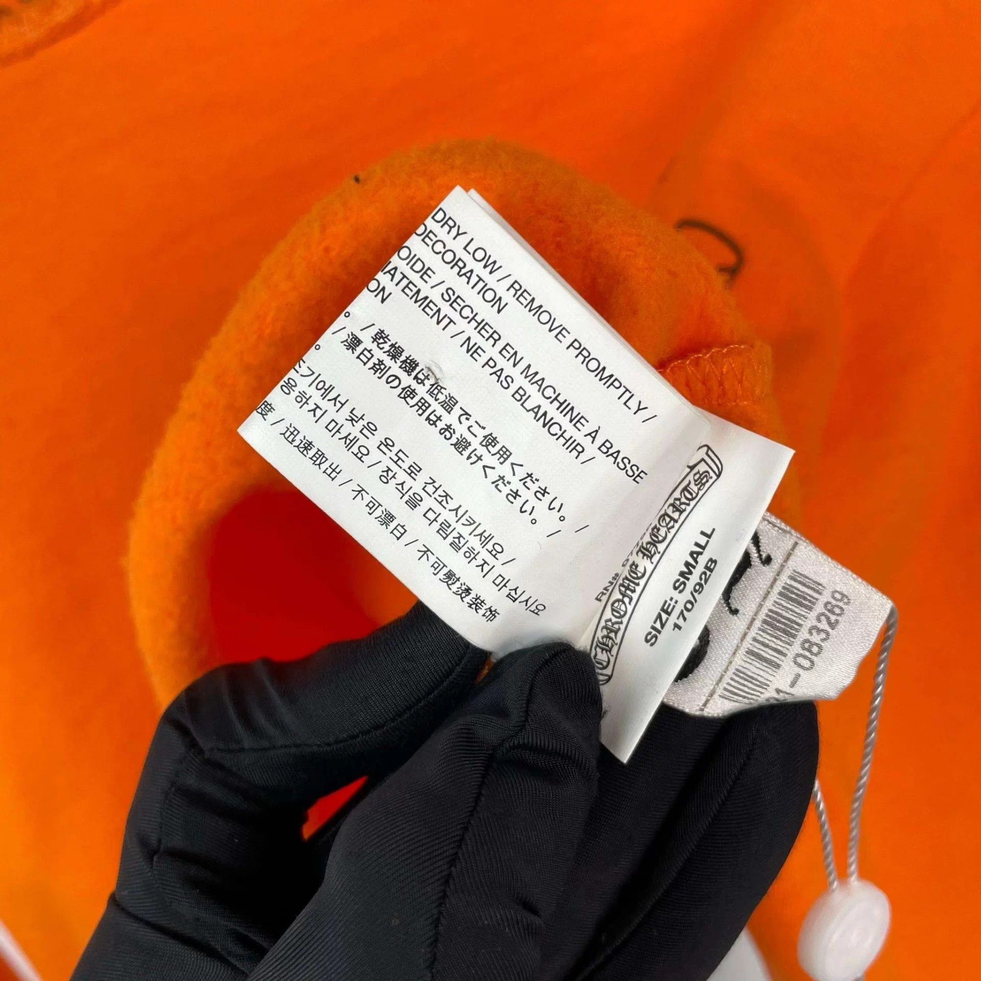Chrome Hearts Chrome Hearts cotton short sweatshirt 170/92B orange Size M / US 6-8 / IT 42-44 - 7 Thumbnail