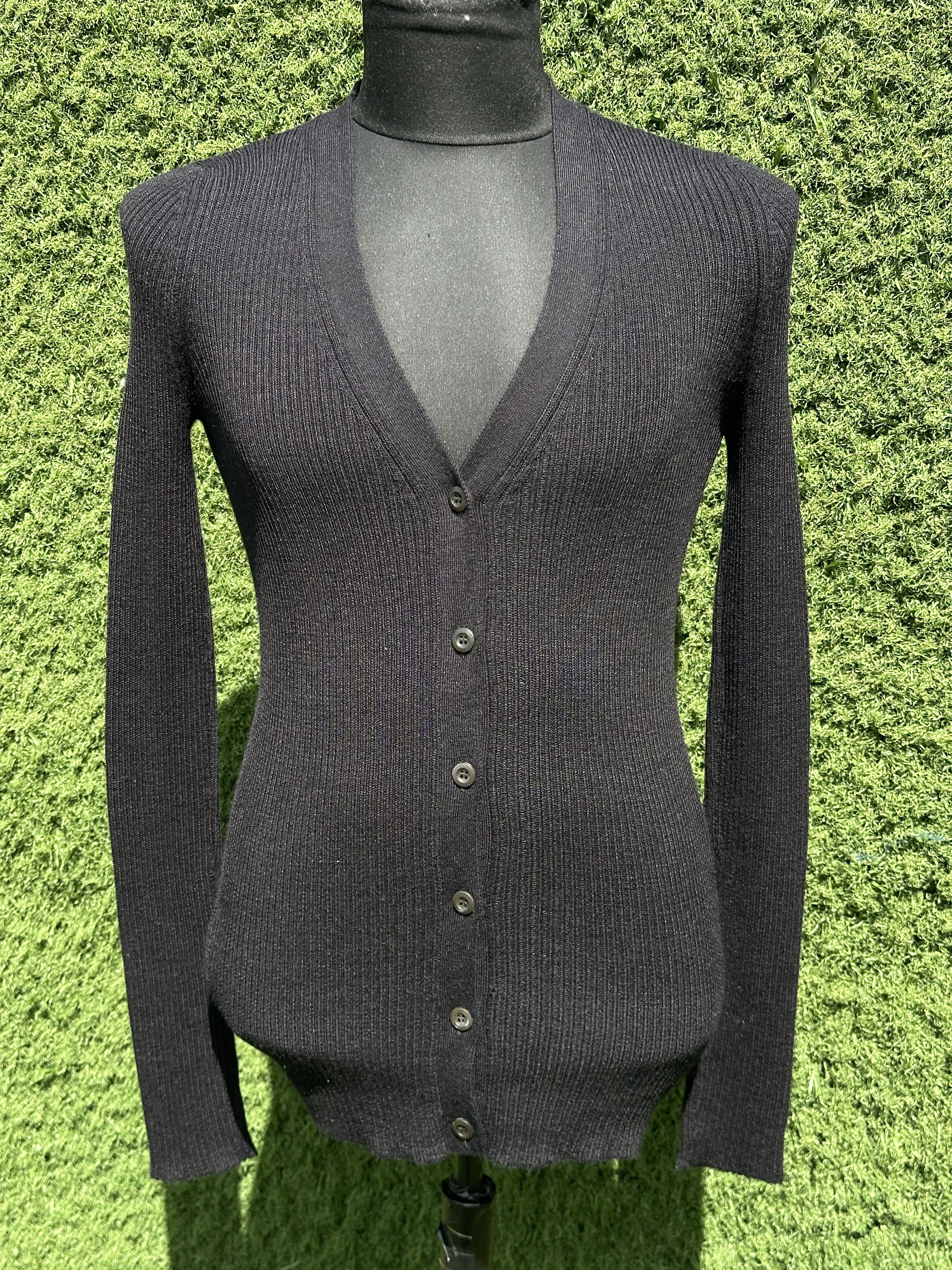 Prada Prada 100% Alpaca Peru Knit Slim Stretch Cardigan 44 IT Size M / US 6-8 / IT 42-44 - 1 Thumbnail